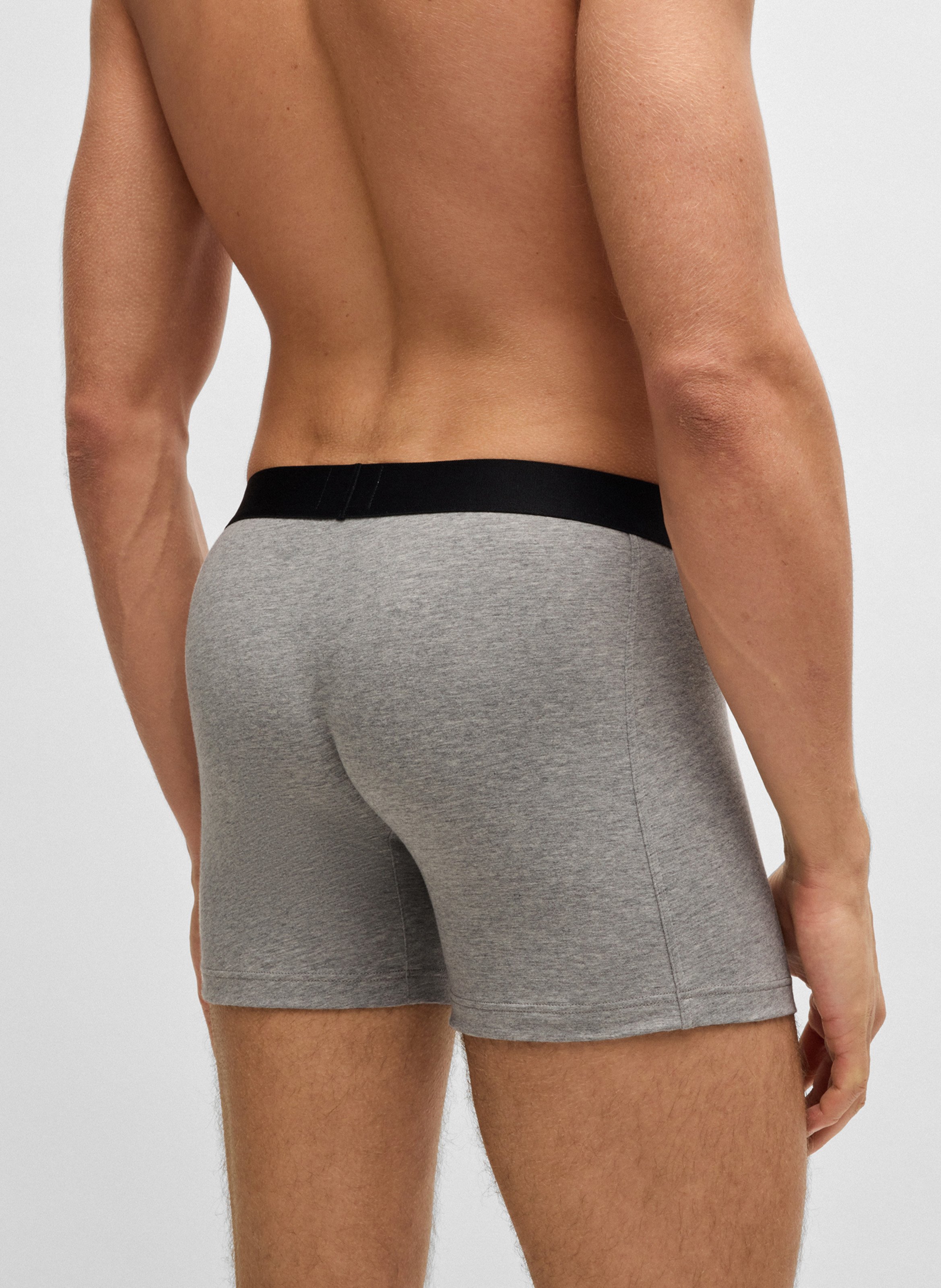 Lot de trois boxers en coton BOSS Multicolore