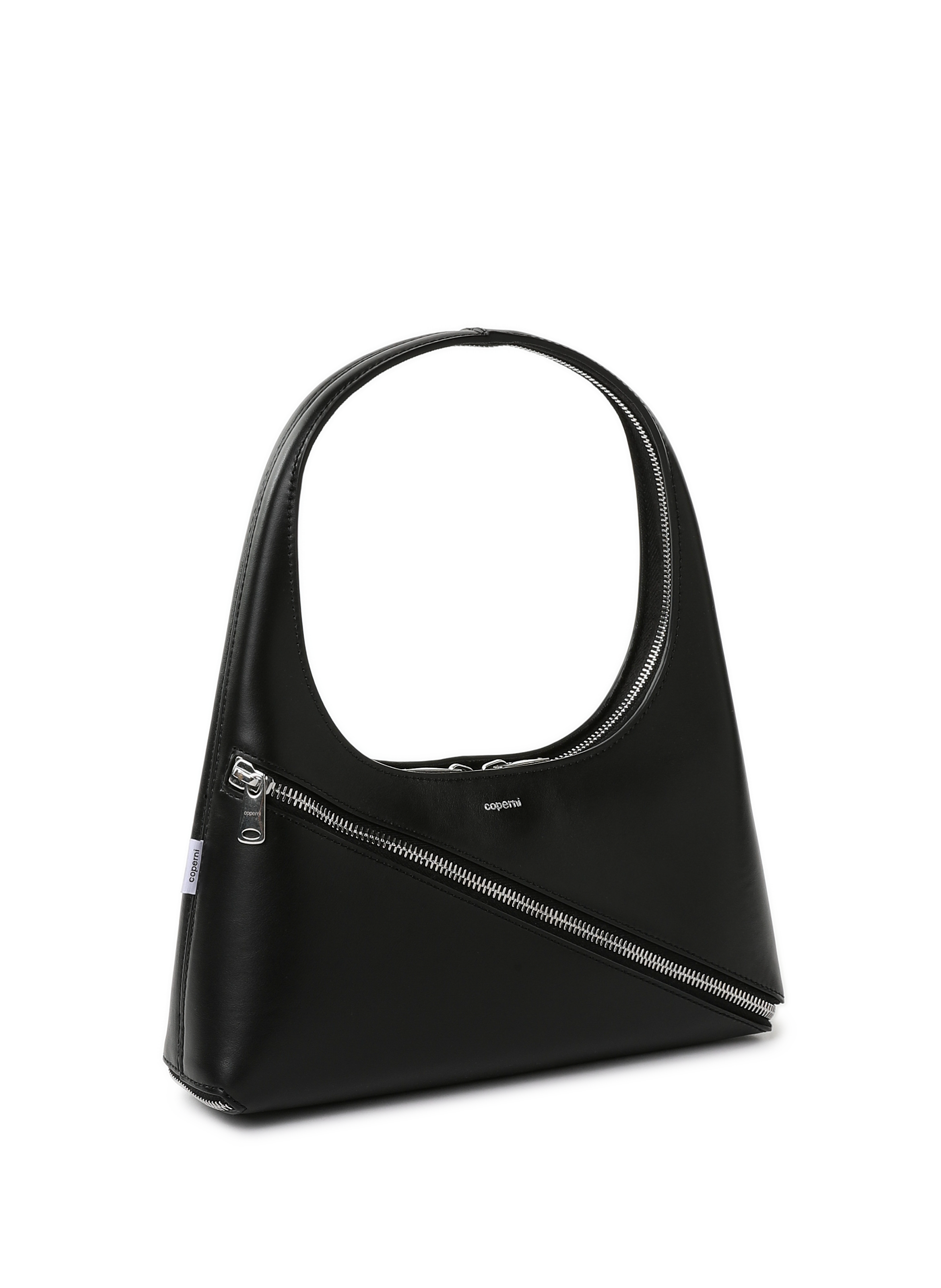 Leather Zip Baguette Handbag COPERNI Black