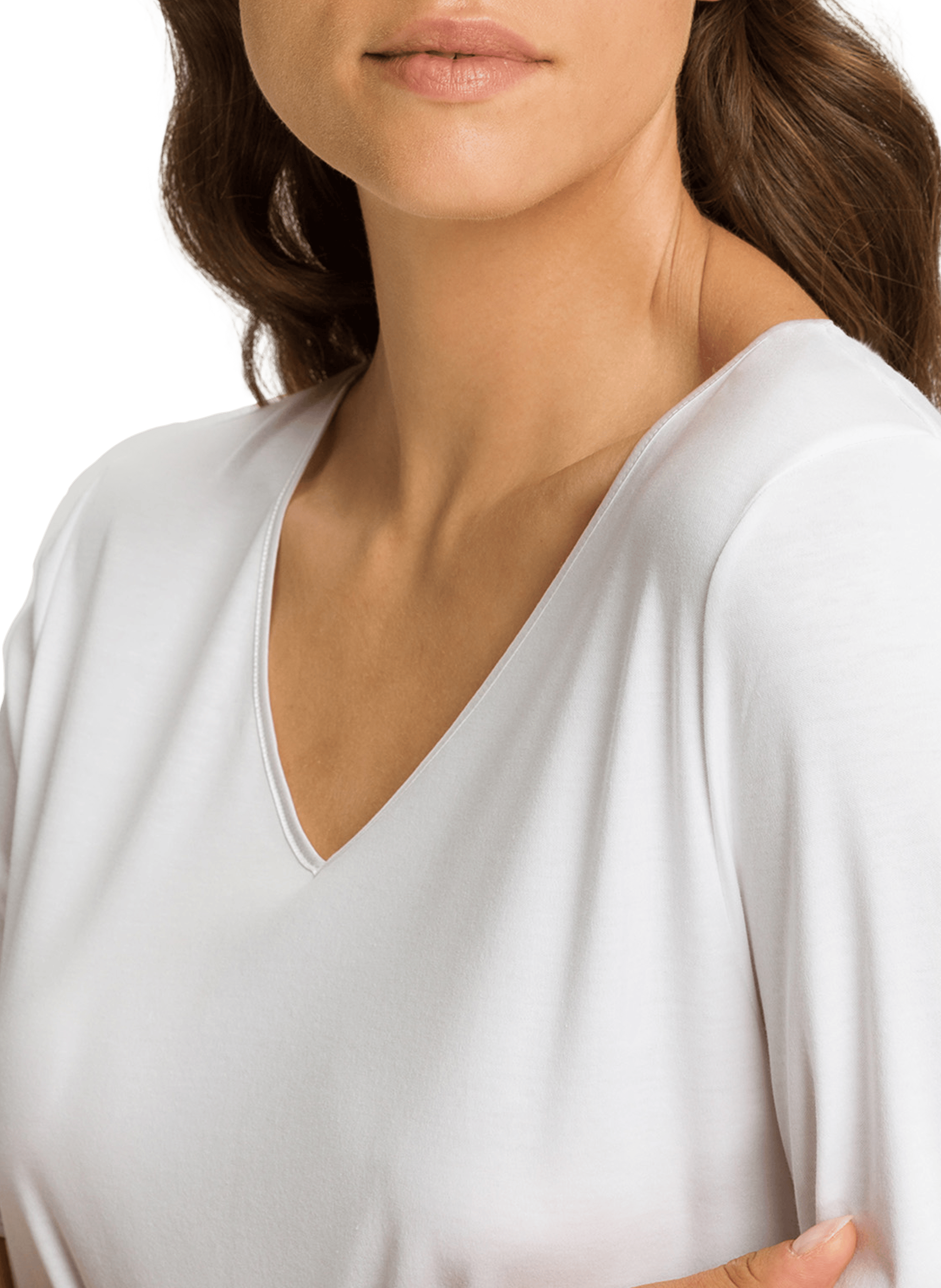 Chemise de nuit en coton Blanc