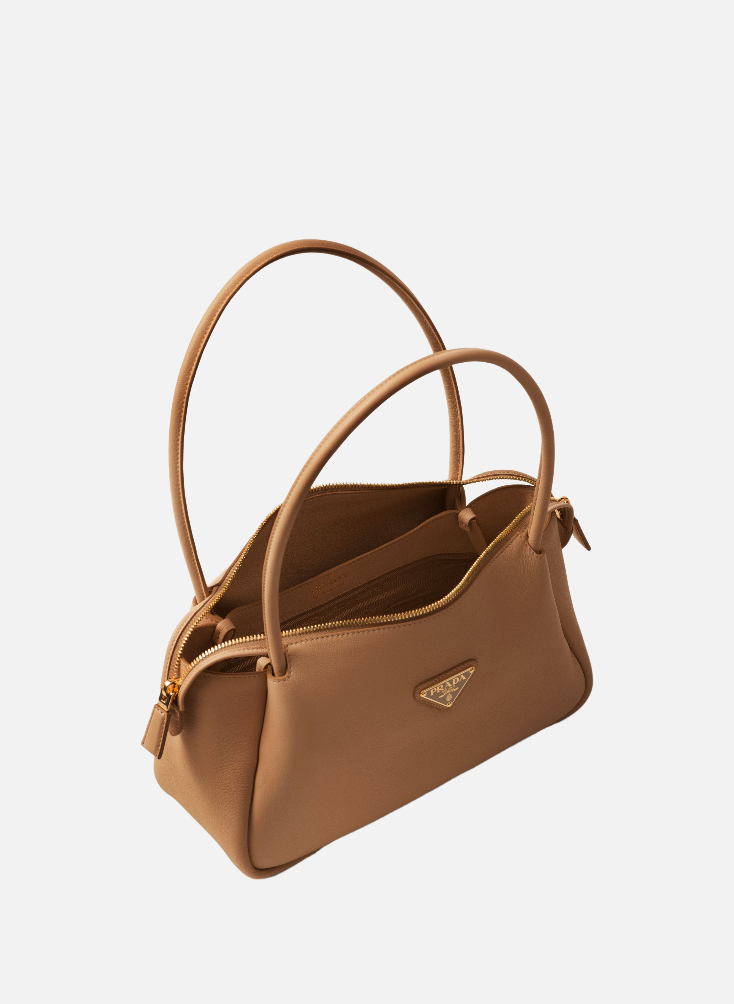 Sac à bandoulière prada darling en cuir PRADA Marron