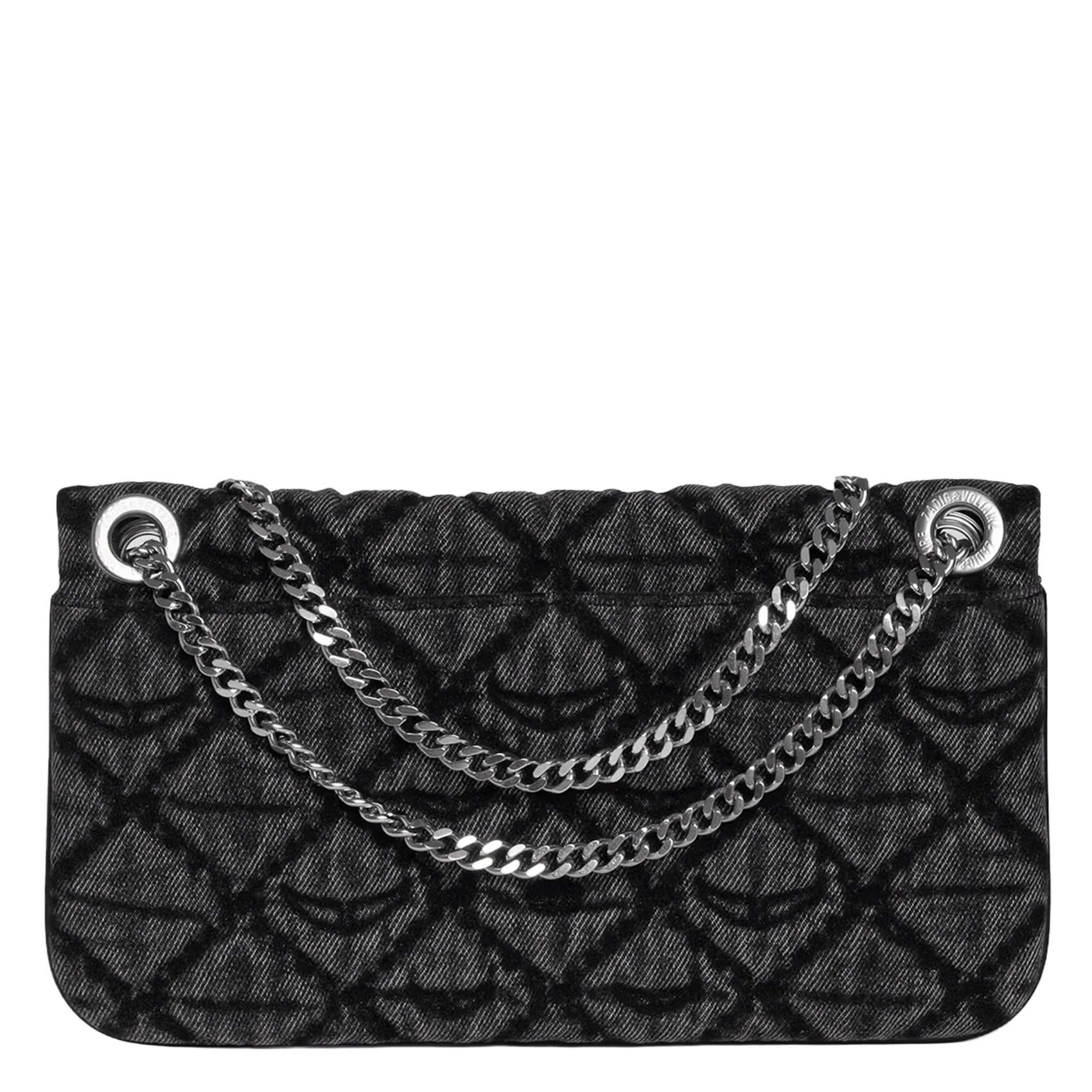 Pochette imprimée rock ii ZADIG&VOLTAIRE Gris