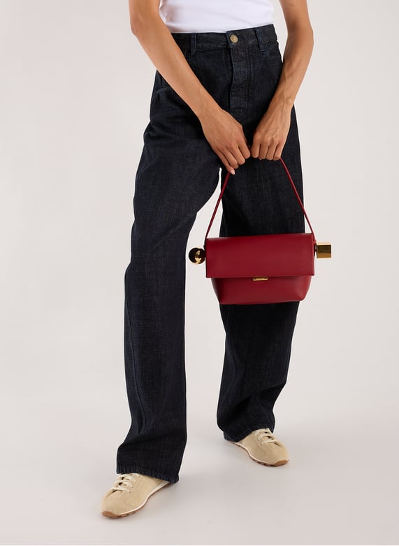 Sac Le Rond Carré | Rouge by JACQUEMUS Sac Le Rond Carré Rouge