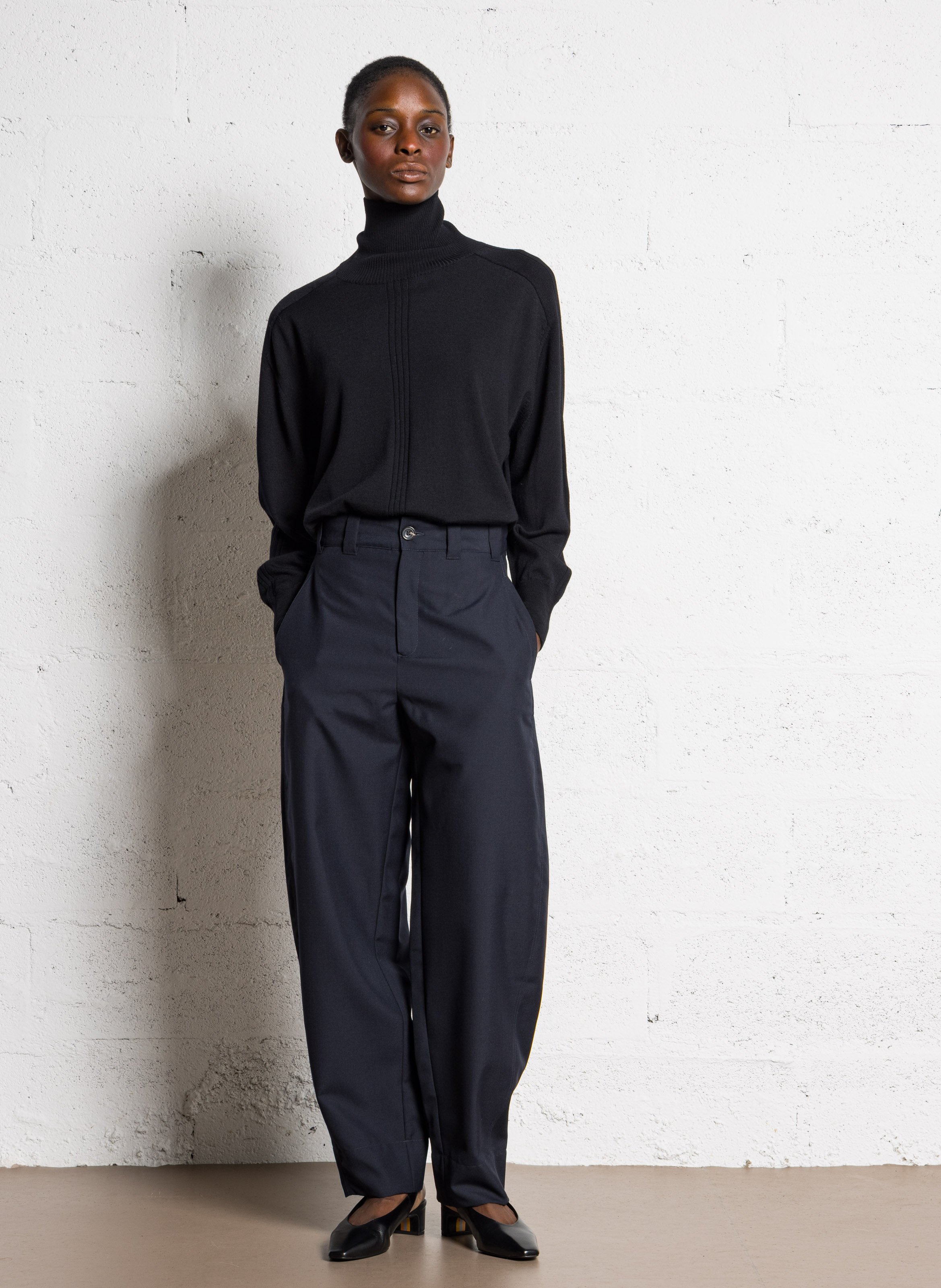 Pantalon ajusté taille haute alouette SOEUR Bleu