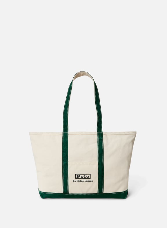 Cotton tote bag Beige by POLO RALPH LAUREN POLO RALPH LAUREN Cotton tote bag Beige