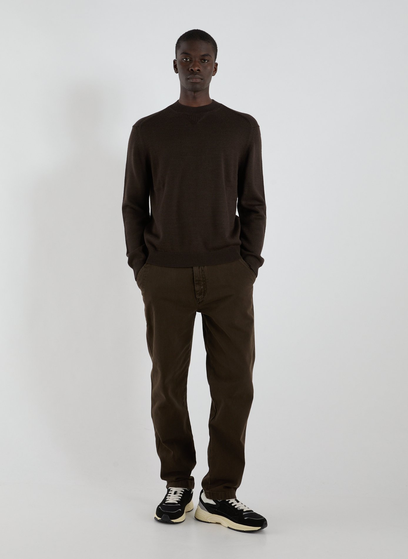 Cotton-blend jumper ARMANI EXCHANGE Brown