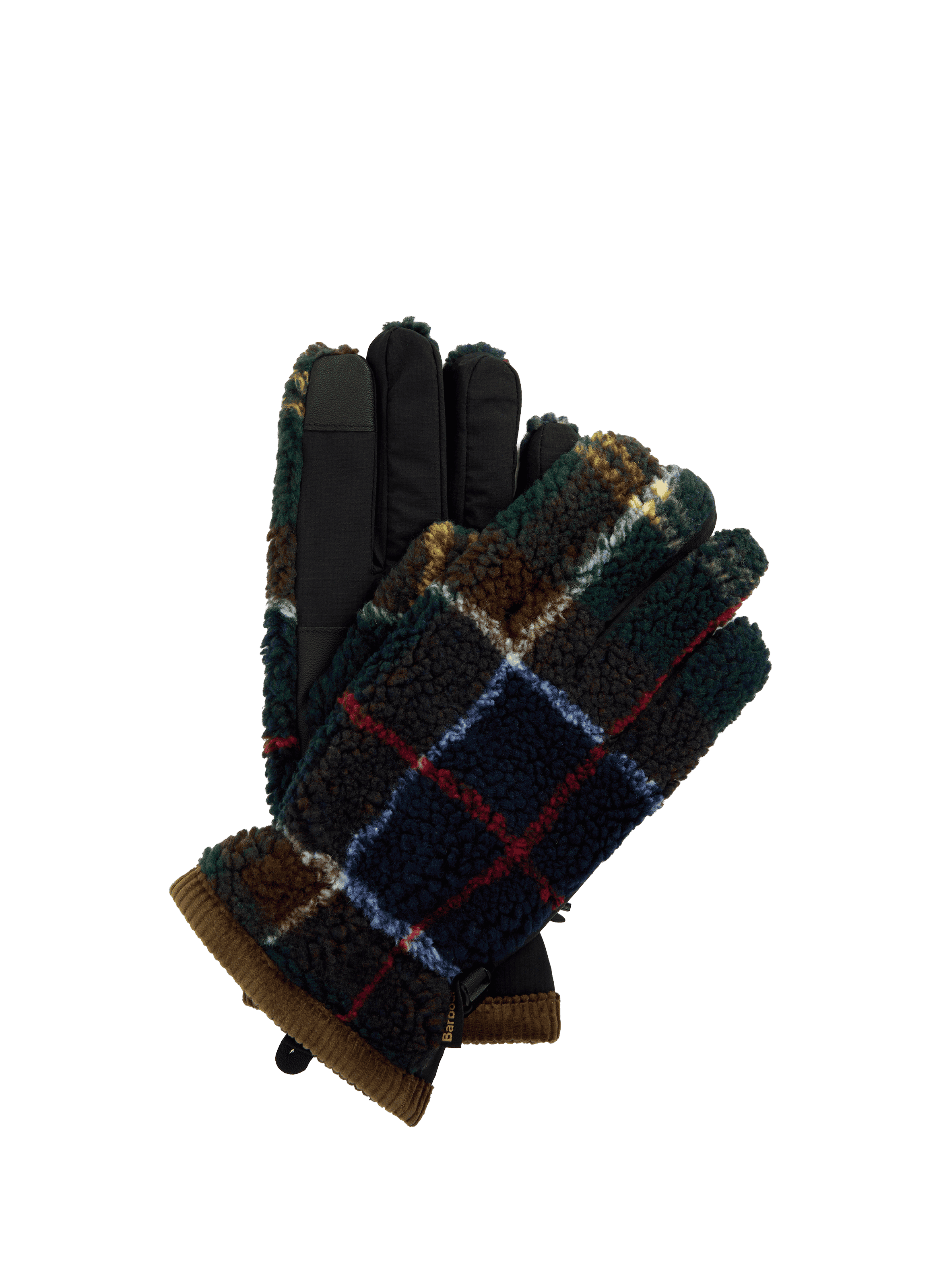 Tartan print gloves with straps BARBOUR Multicolour