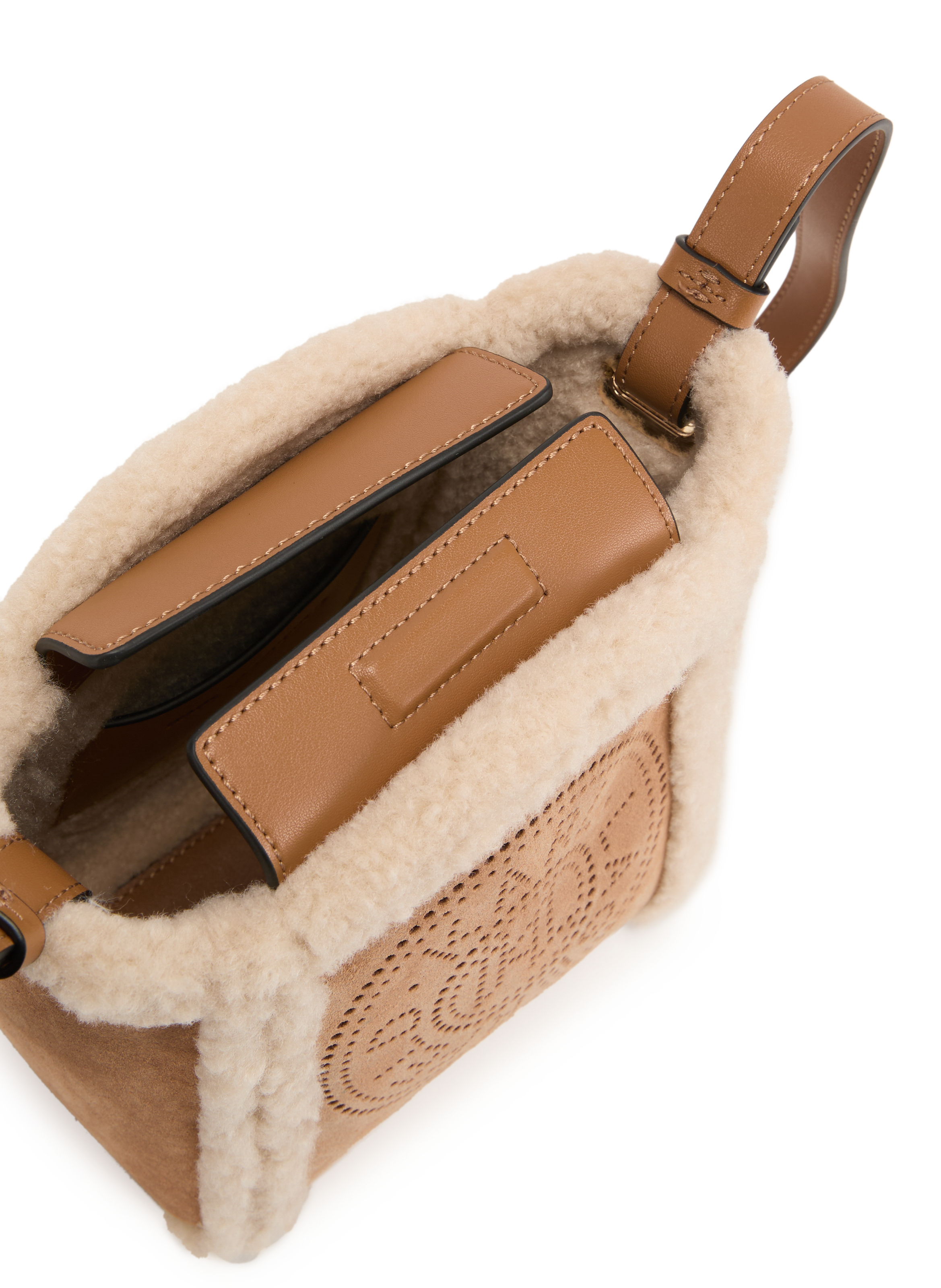 K/Circle cow leather handbag KARL LAGERFELD Brown