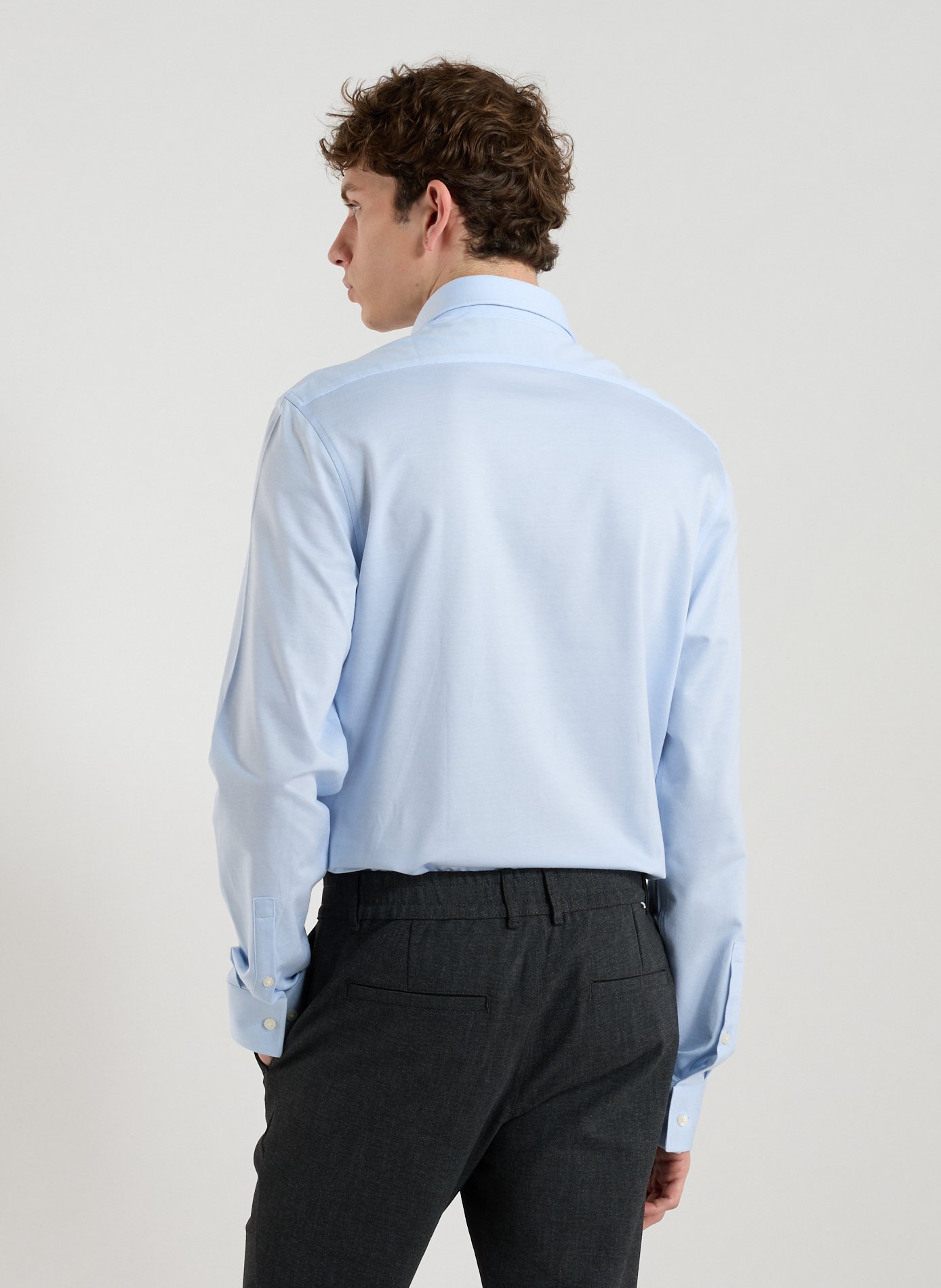 Chemise droite en coton CALVIN KLEIN Bleu