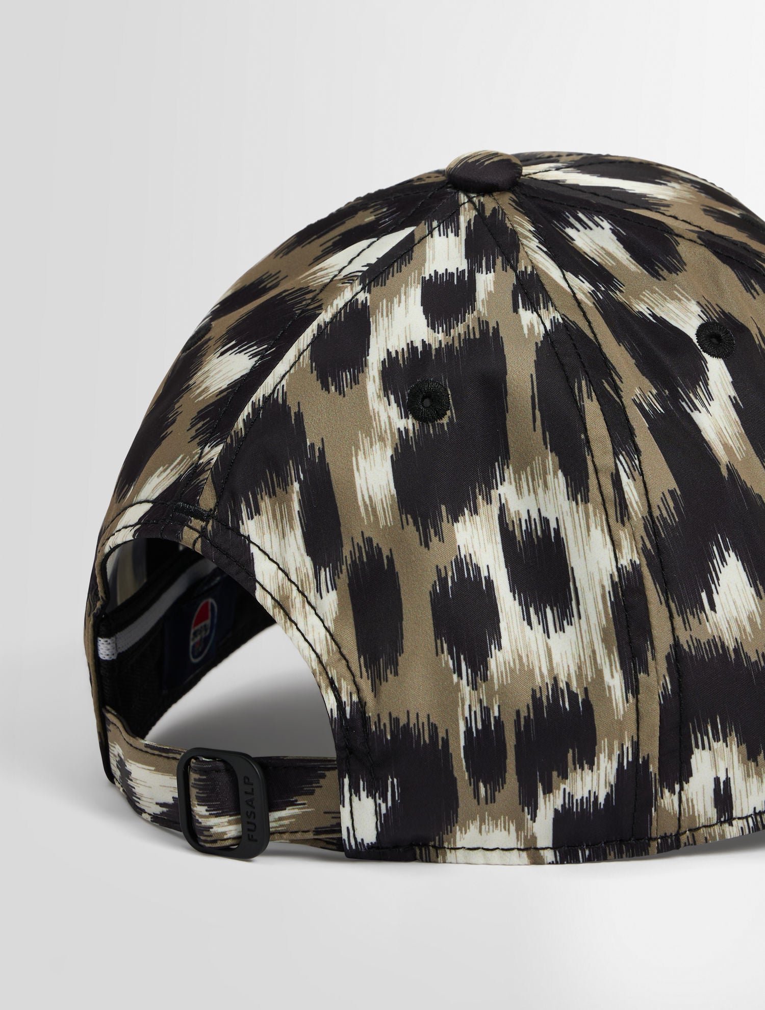 Casquette leopard coupe regular FUSALP Beige
