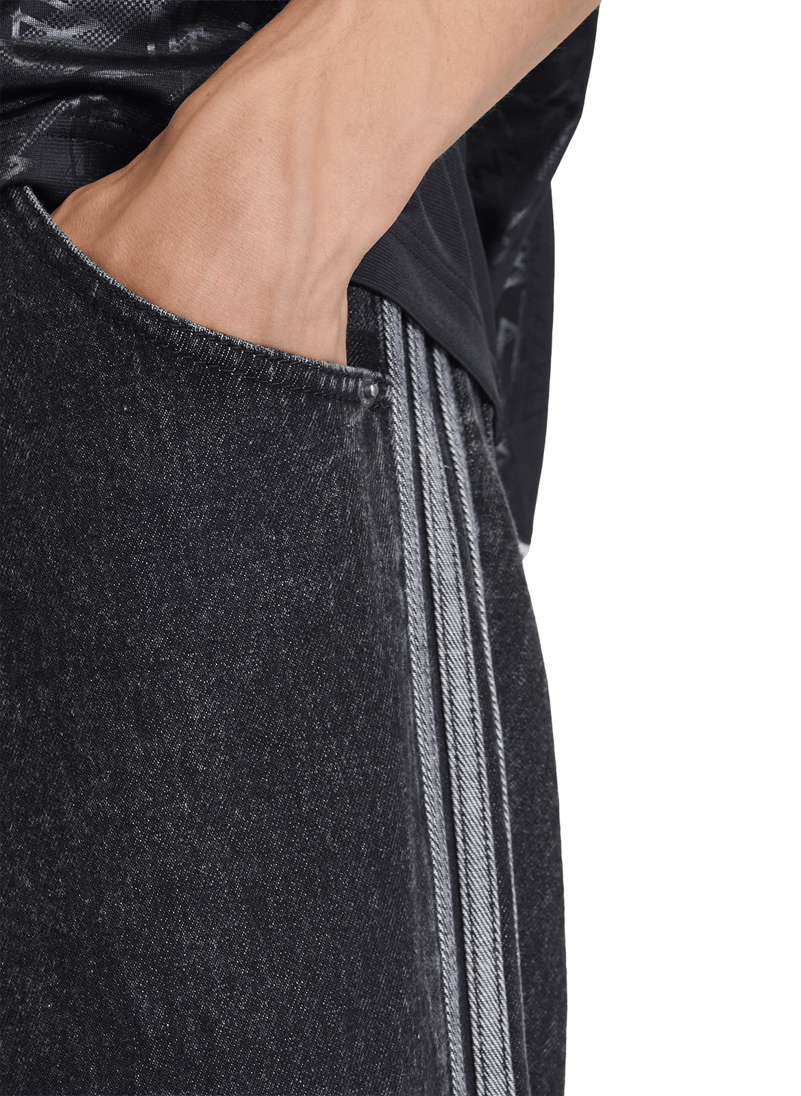 Jean Firebird en coton ADIDAS Noir