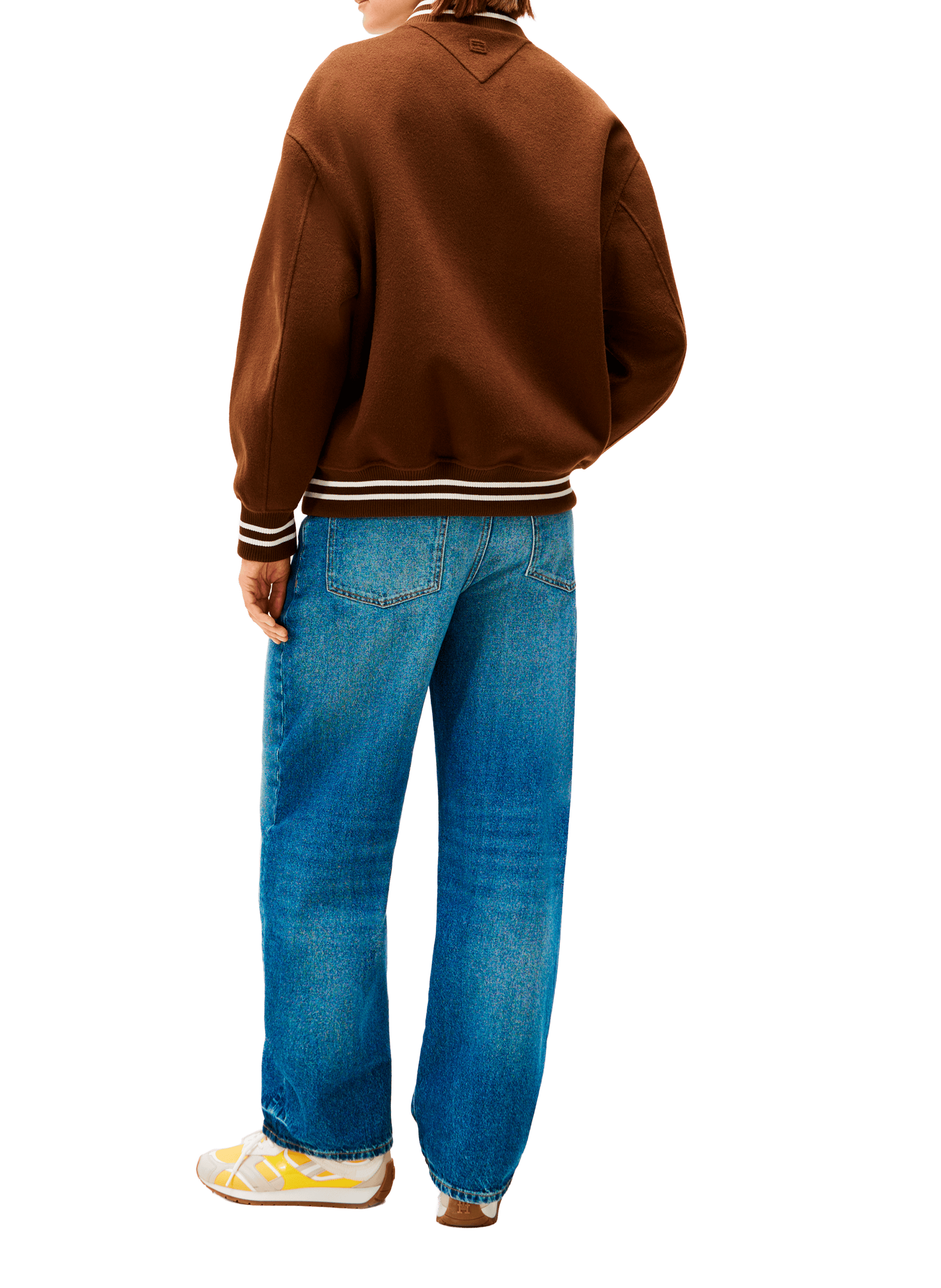 Veste Teddy en laine mélangée TOMMY HILFIGER Marron