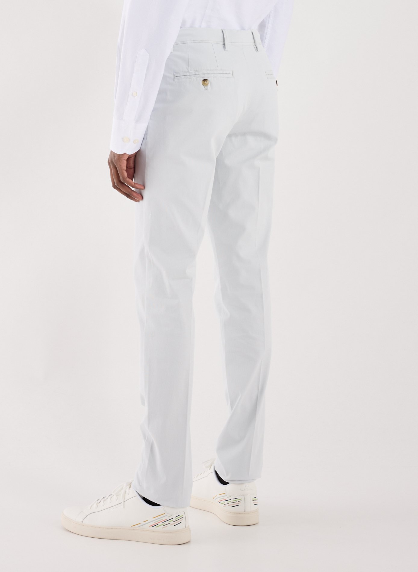 Slim fit cotton-blend trousers HACKETT Grey