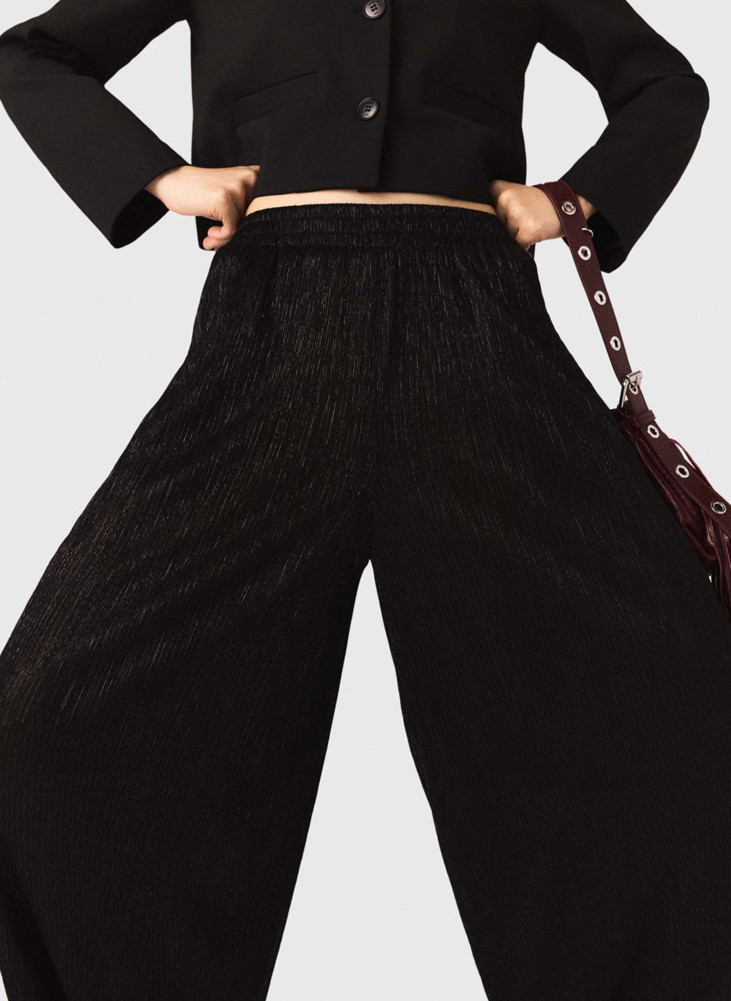 Pantalon large bouffant MAJE Noir