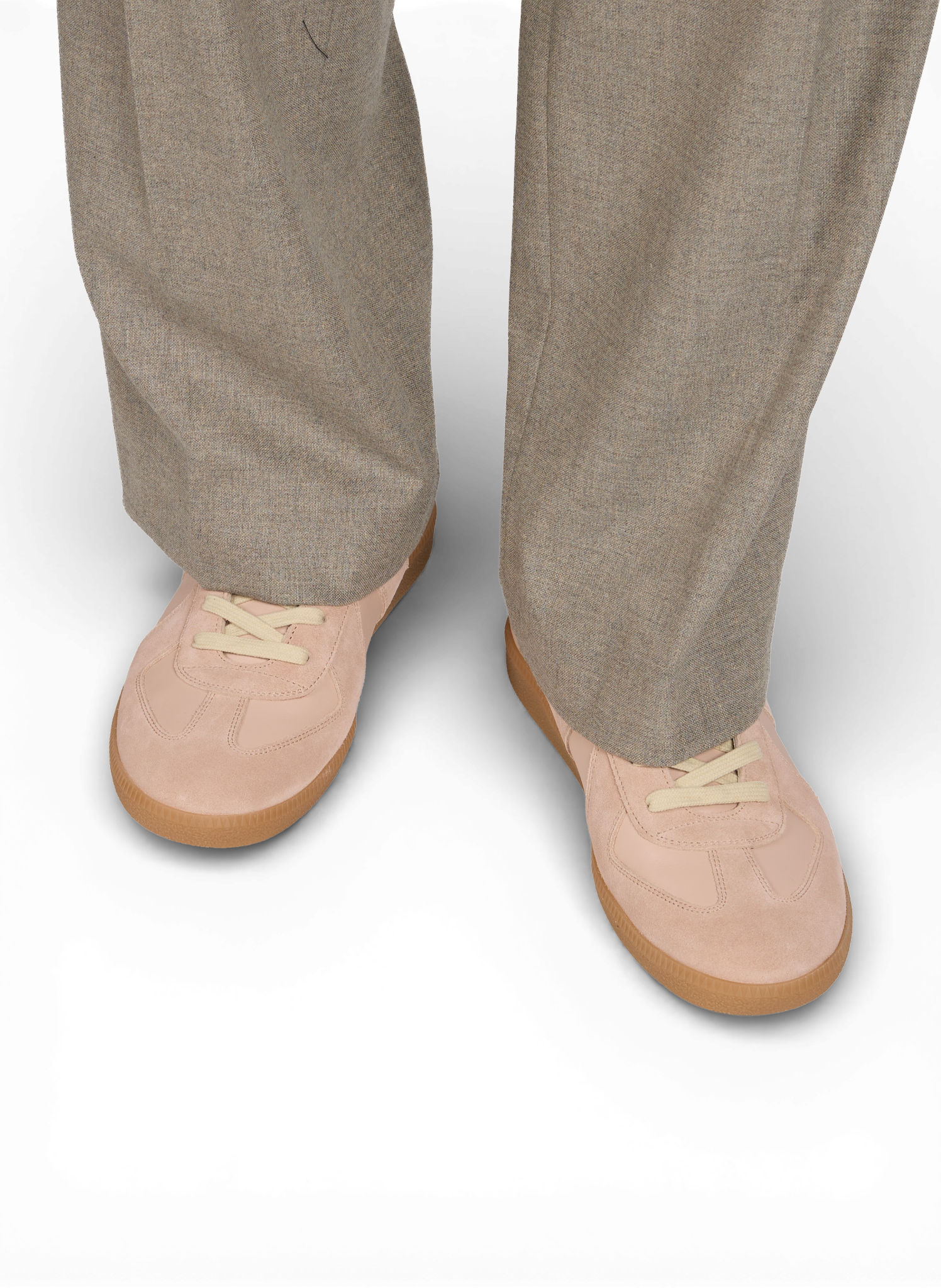 Bi-material sneakers MAISON MARGIELA Pink