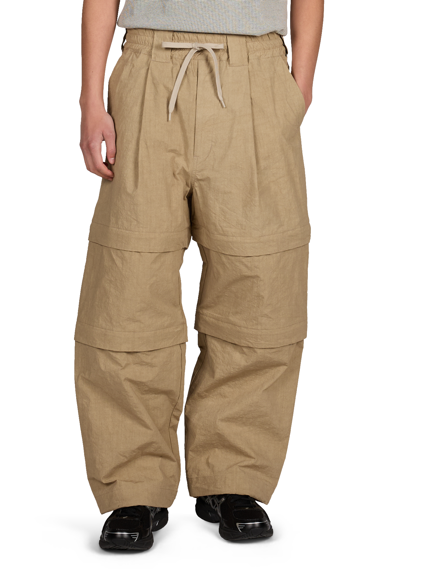 Pantalon cargo en coton mélangé WANSIE Beige