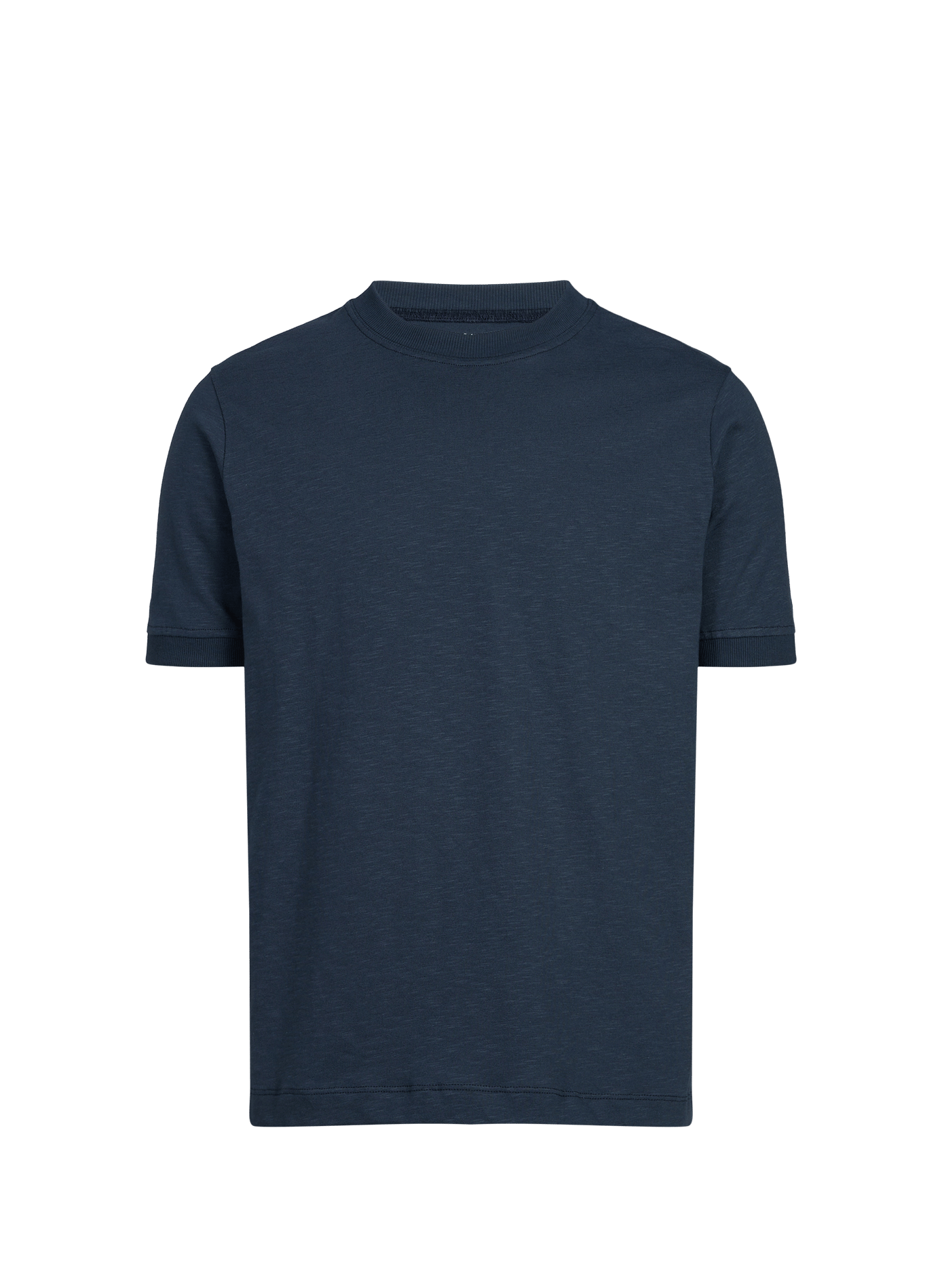 Plain round neck cotton T-shirt LAFAURIE Blue