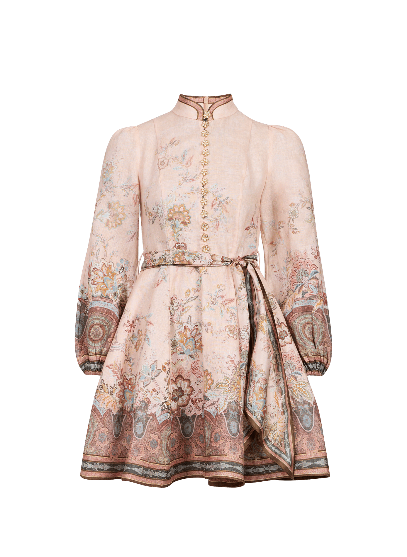 Short linen dress Alchemy ZIMMERMANN White