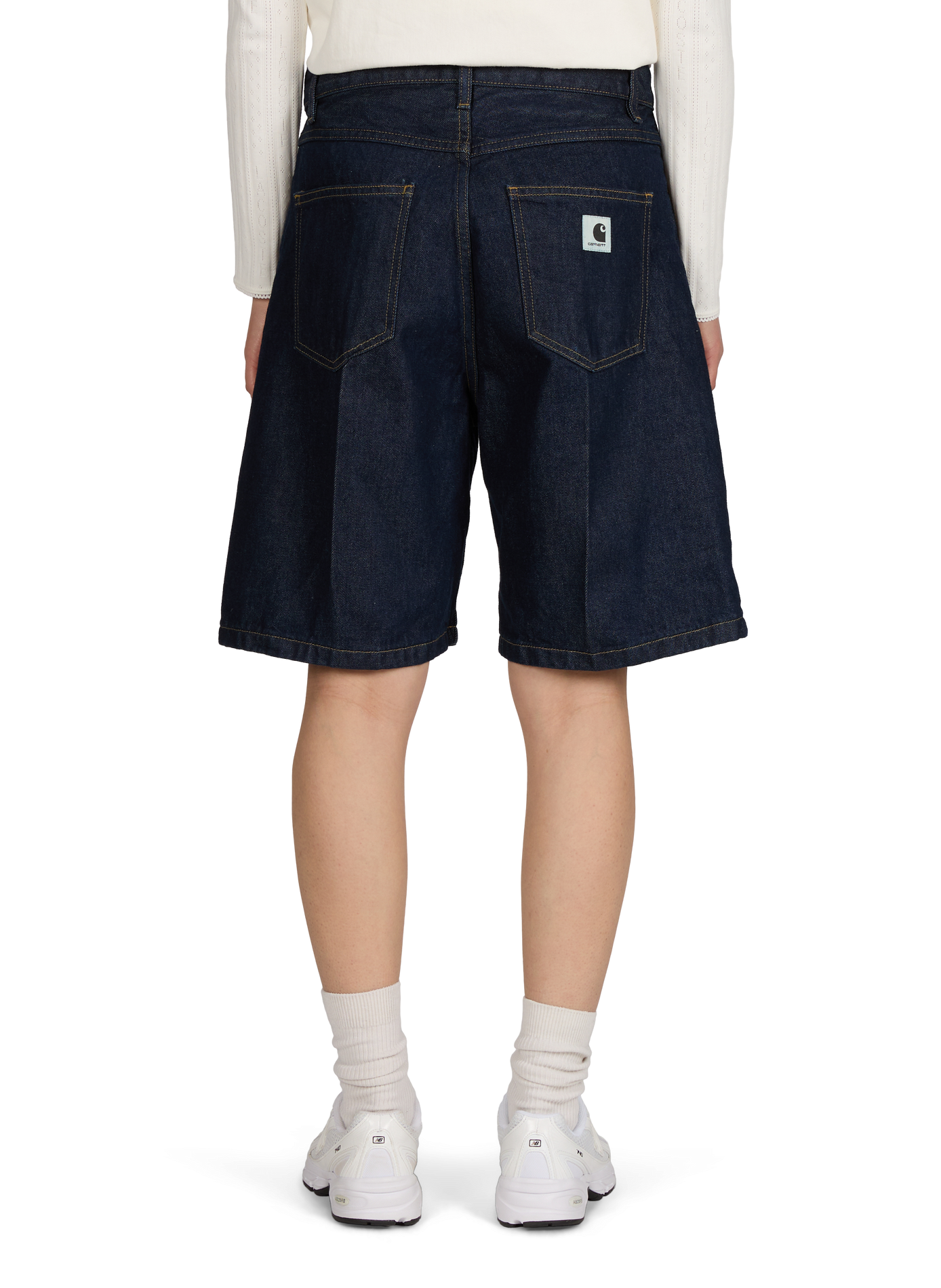 Short ample Brandon en denim de coton CARHARTT WIP Bleu