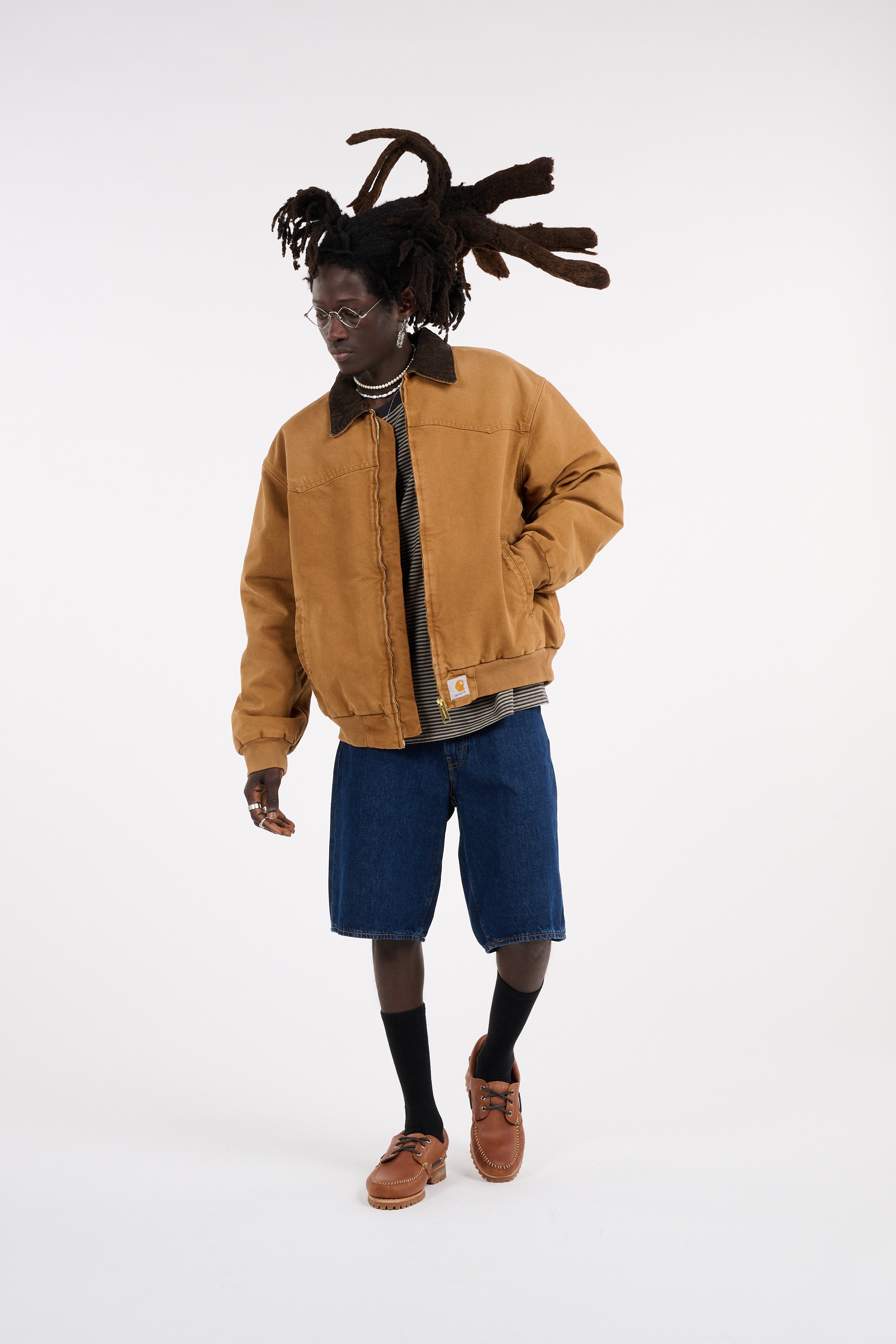 Veste og santa fe jacket CARHARTT WIP Marron