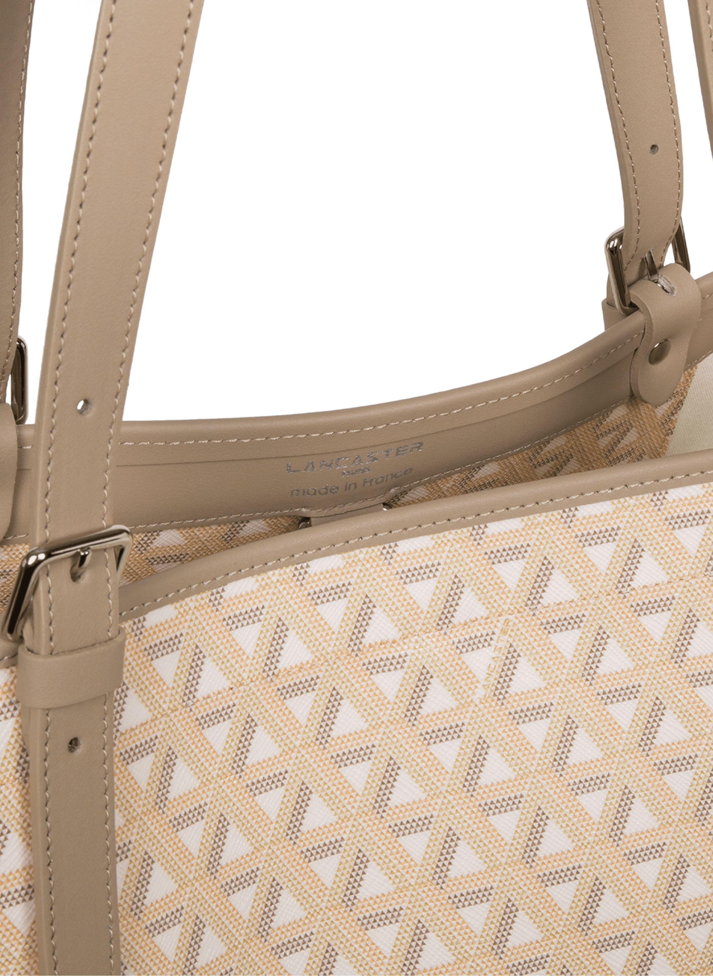 Grand sac cabas épaule - ikon LANCASTER Beige