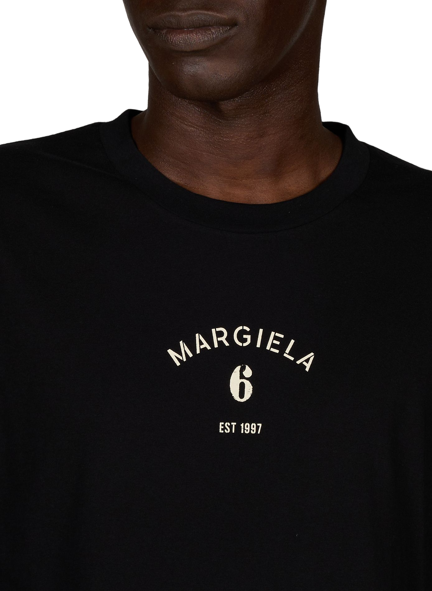Round neck T-shirt MAISON MARGIELA Black