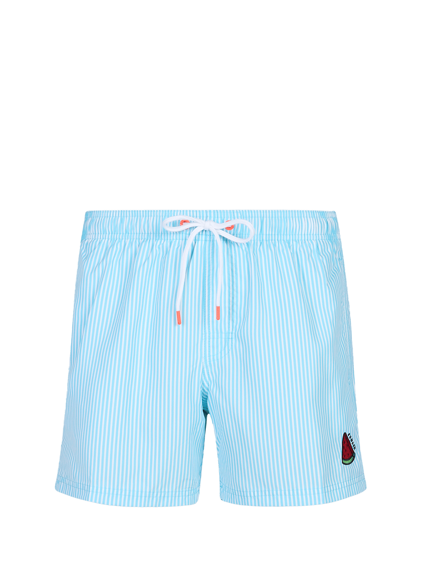 Rainbow Striped Swim Shorts SUNDEK Blue