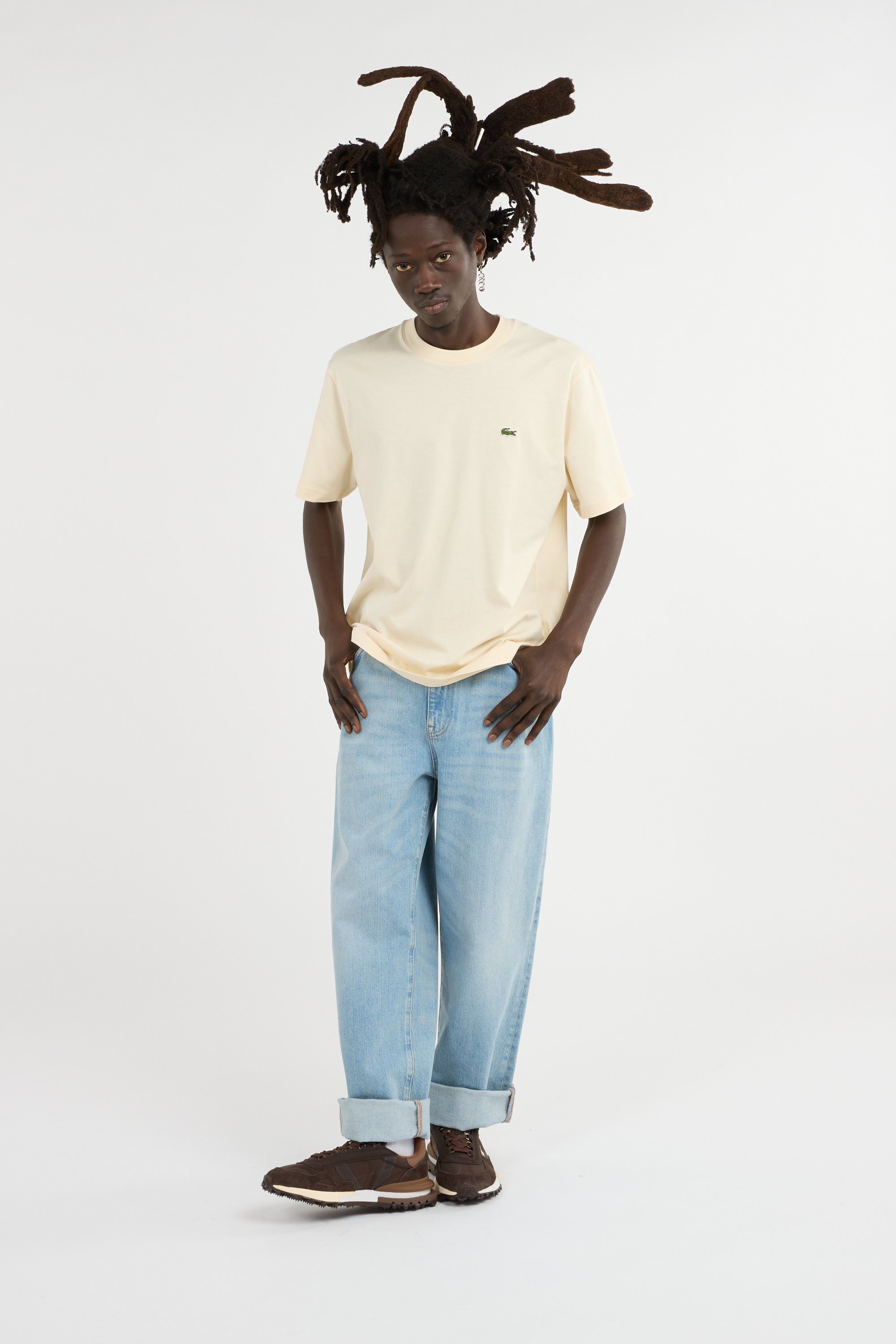 T-shirt LACOSTE Beige