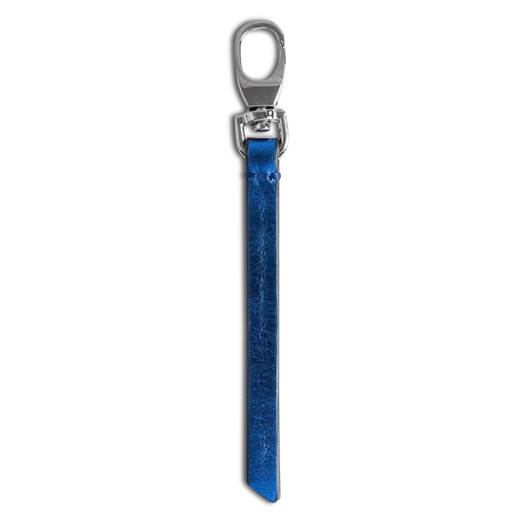 Gegraveerde leren sleutelhanger ZADIG&VOLTAIRE Blauw