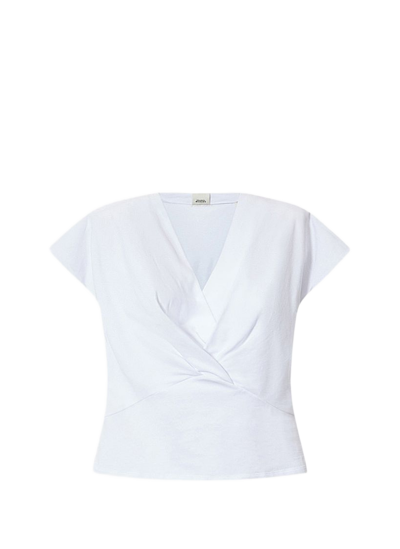 T-Shirt Zelitos mit Schulterklappen aus Baumwolle ISABEL MARANT Weiss