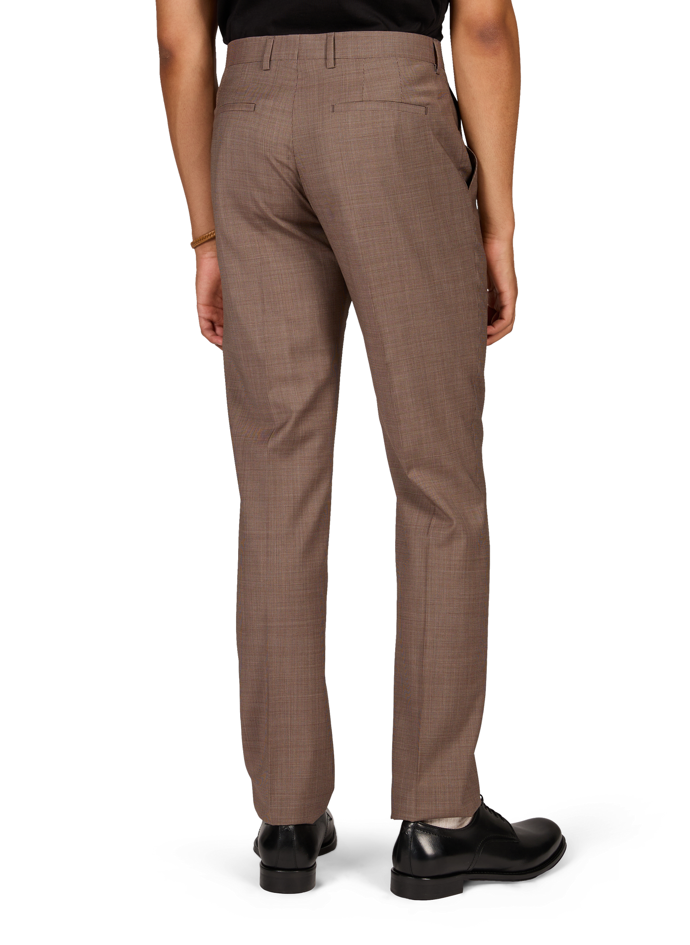 Slim woolen checkered trousers | Brown PAUL SMITH Men