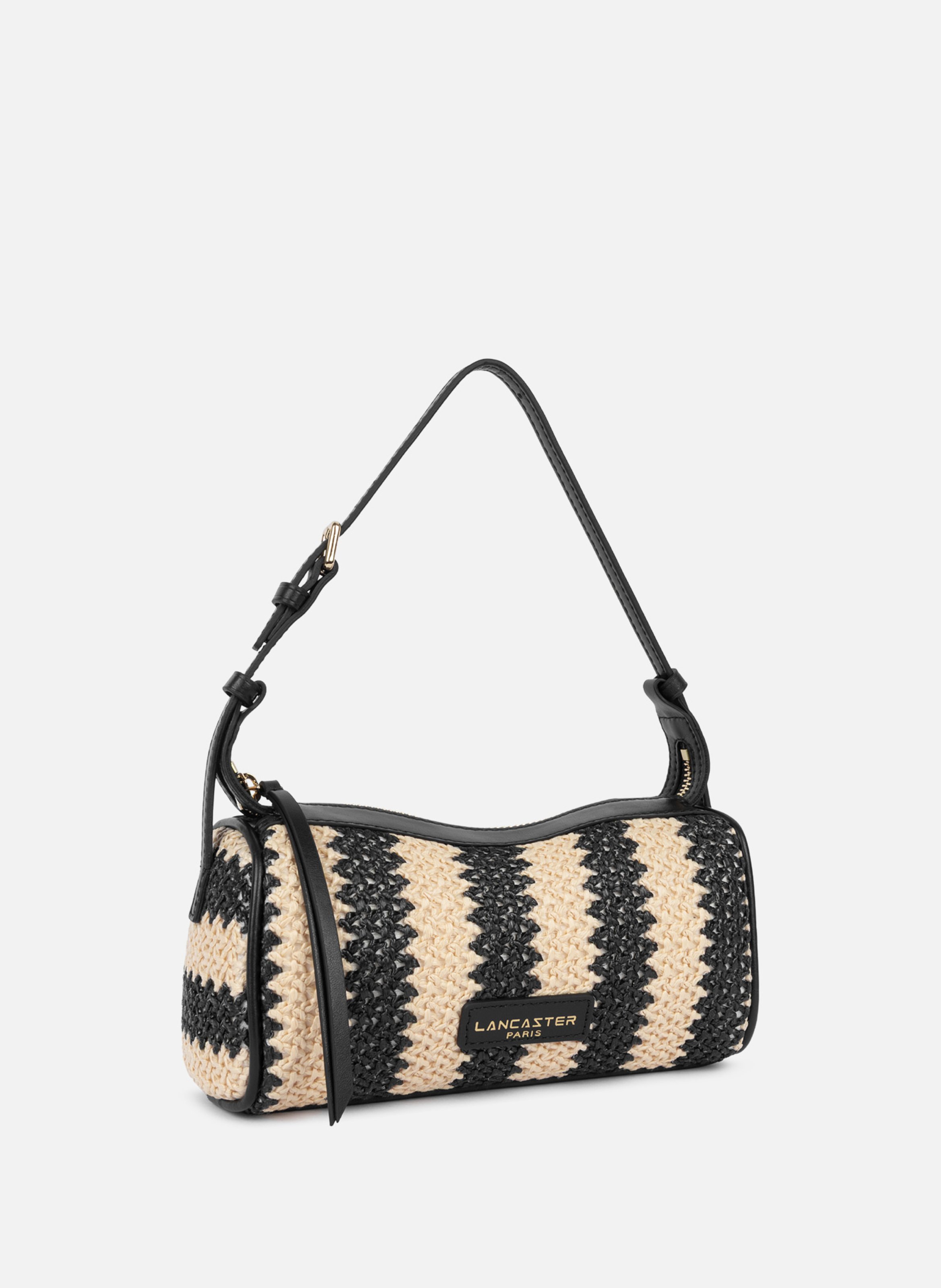 Petit sac rectangle - mini osier LANCASTER Noir