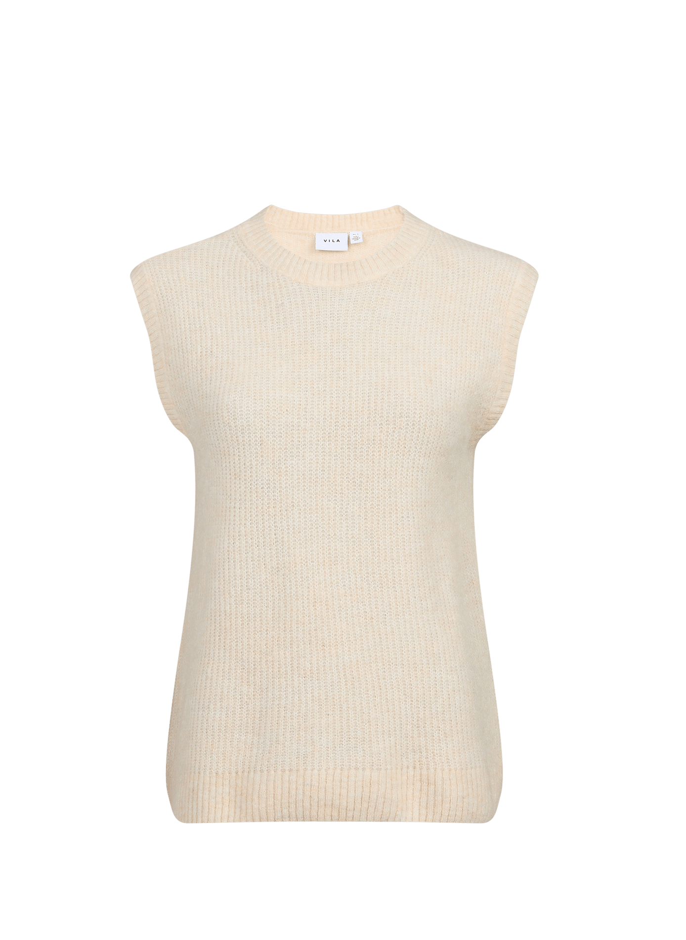 Sleeveless straight fit top VILA Beige