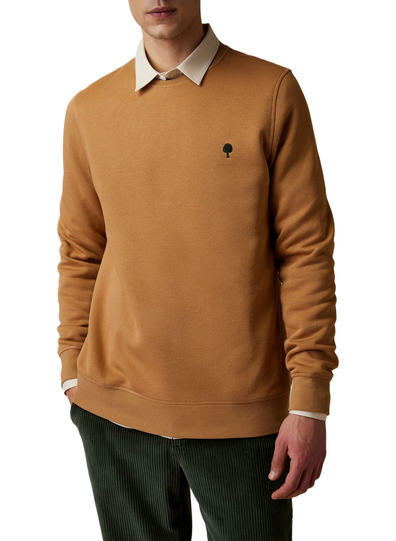 Rechte sweatshirt van gemengd katoen FAGUO Bruin