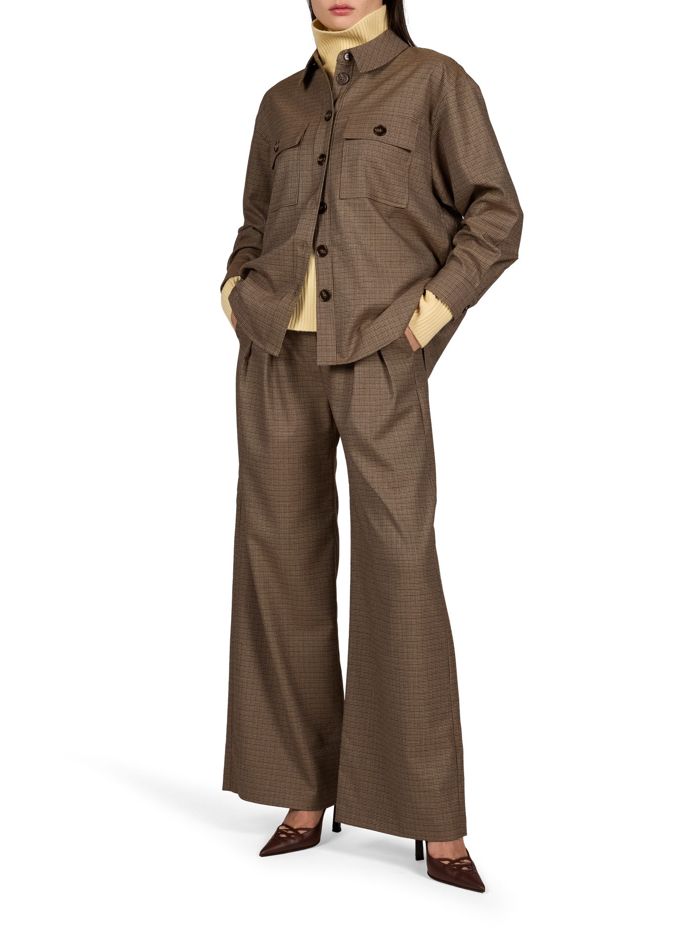 Oversize-Hemd LORD mit Print SUNCOO Beige