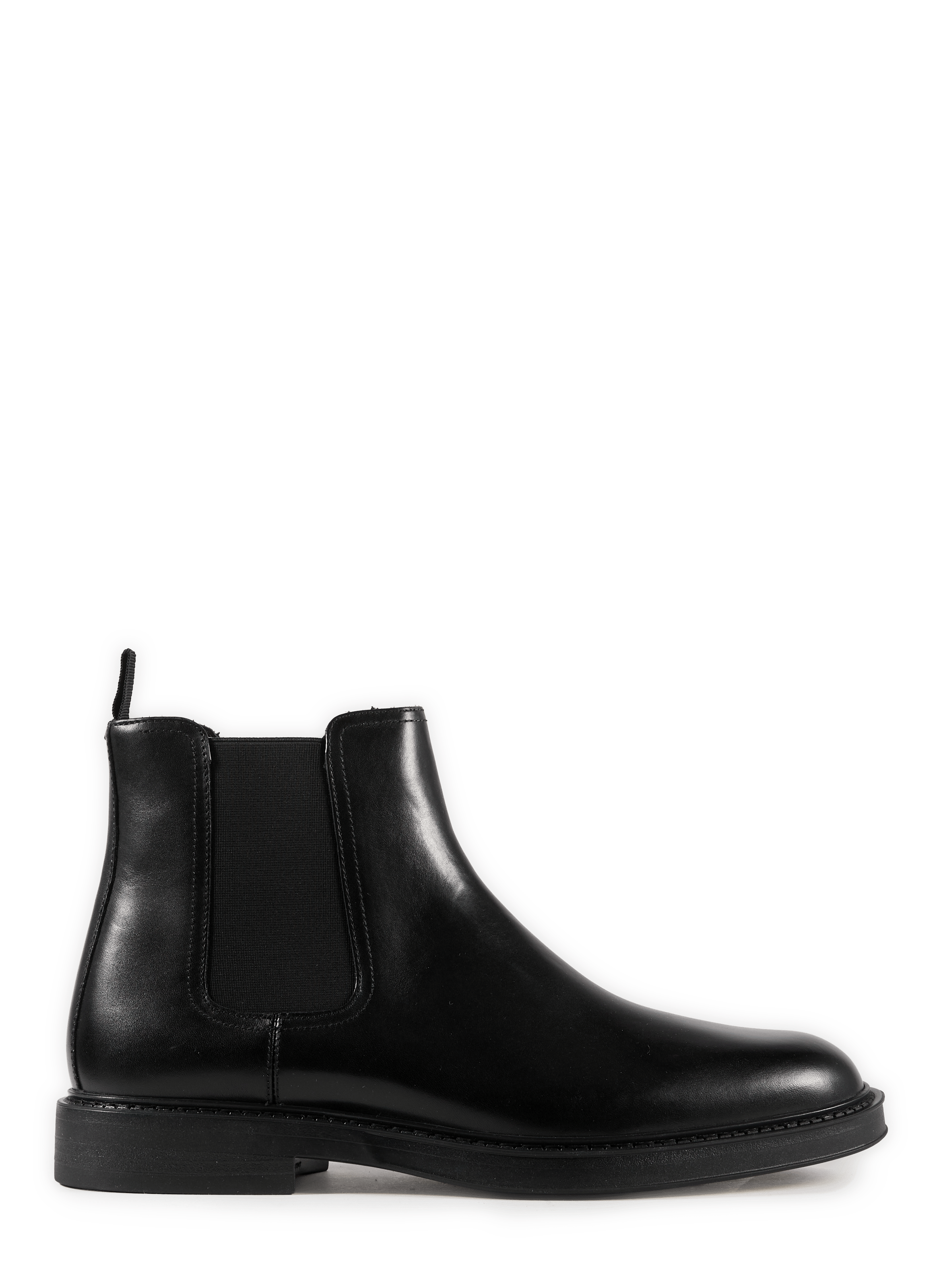 Mixed leather ankle boots GEOX Black