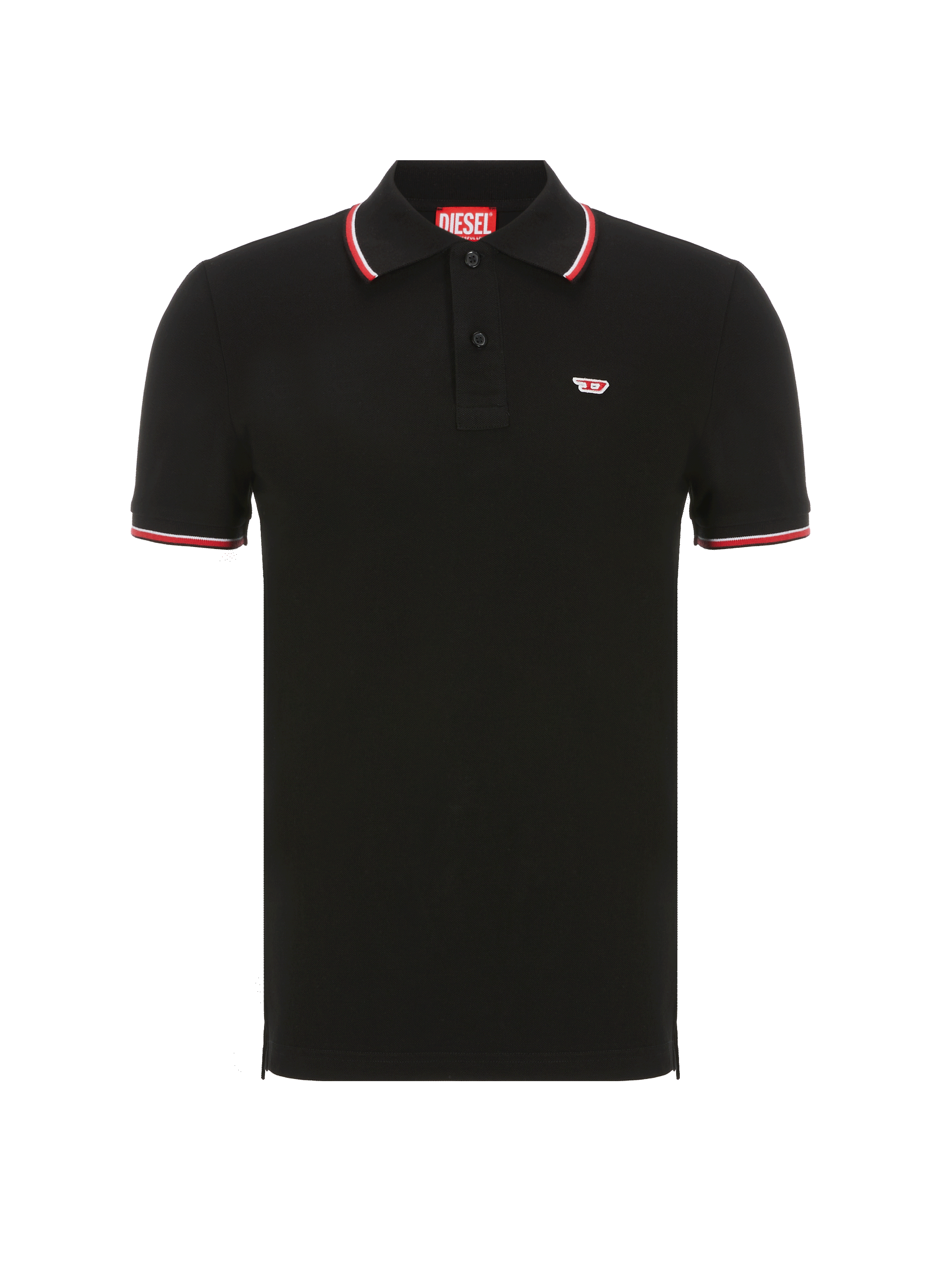 Polo à patch monogramme en coton piqué