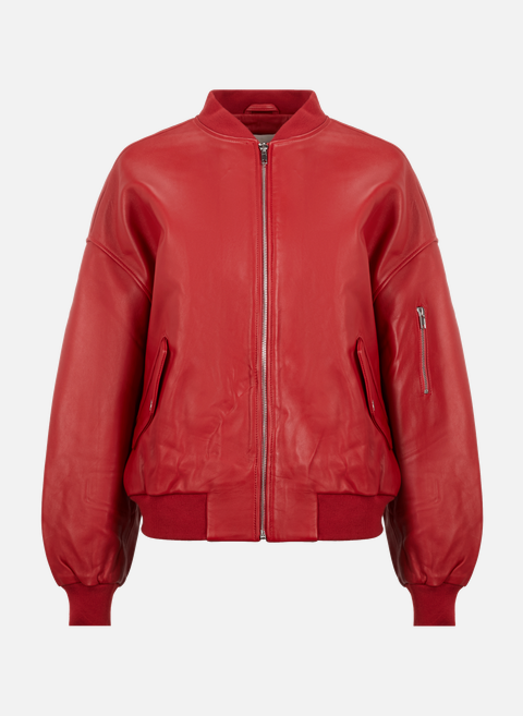 Red leather bomber SEASON 1865 