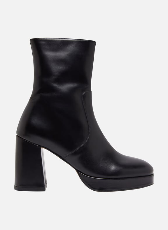 Bottines à talons en cuir vesna Noir by JONAK JONAK Bottines à talons en cuir vesna Noir