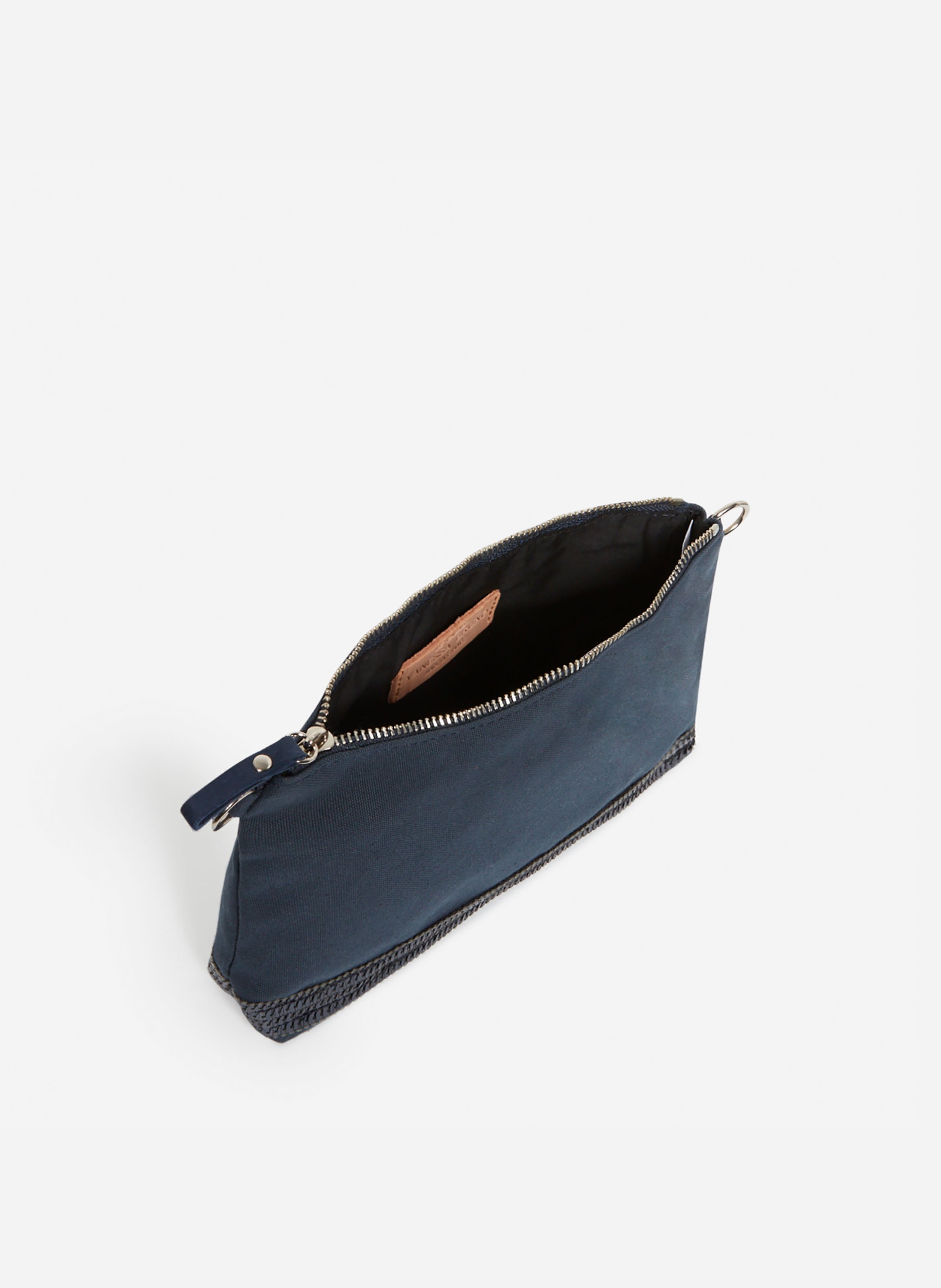 Pochette zippée en toile VANESSA BRUNO Bleu