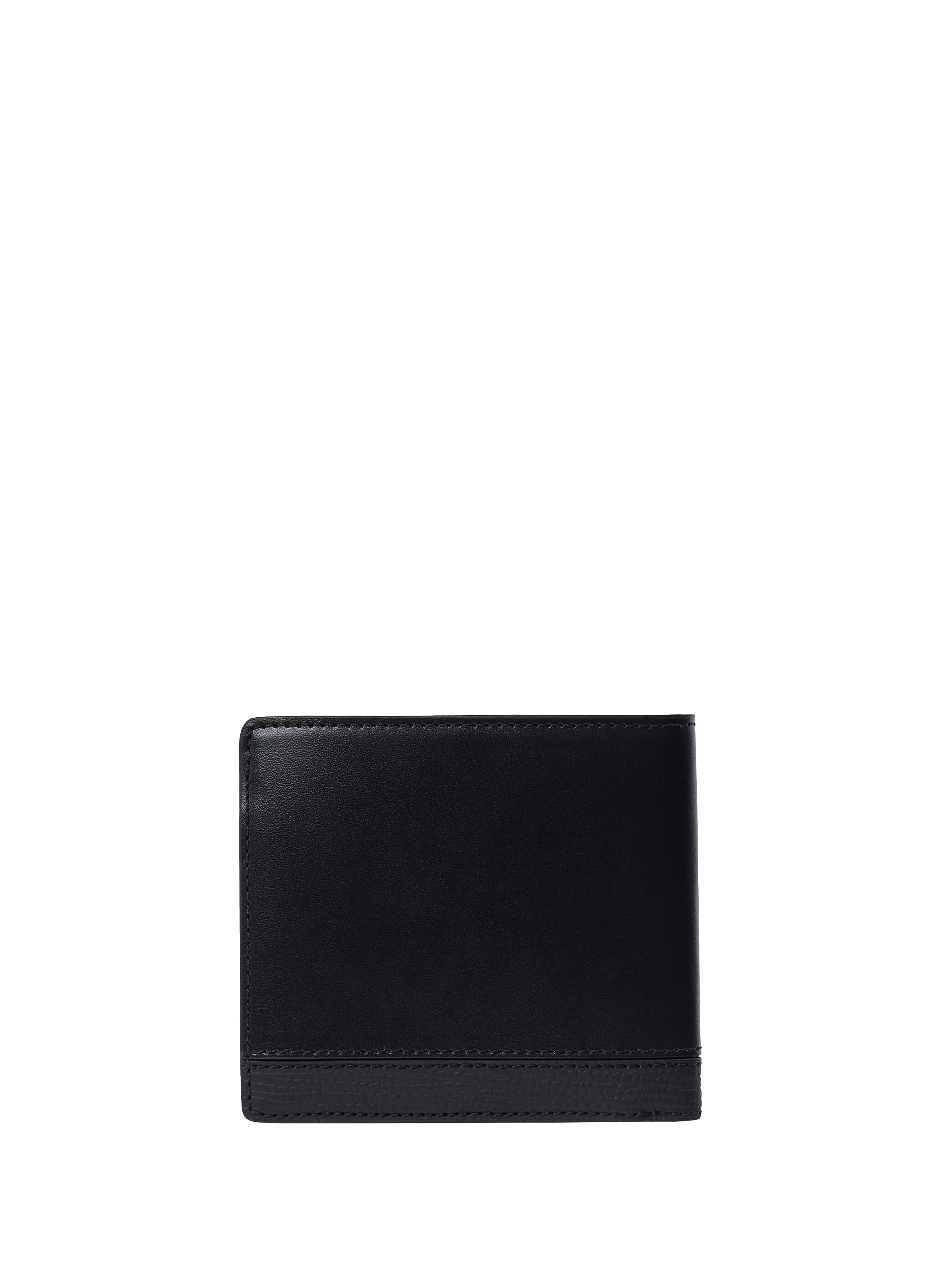 Portefeuille en cuir TOMMY HILFIGER Noir