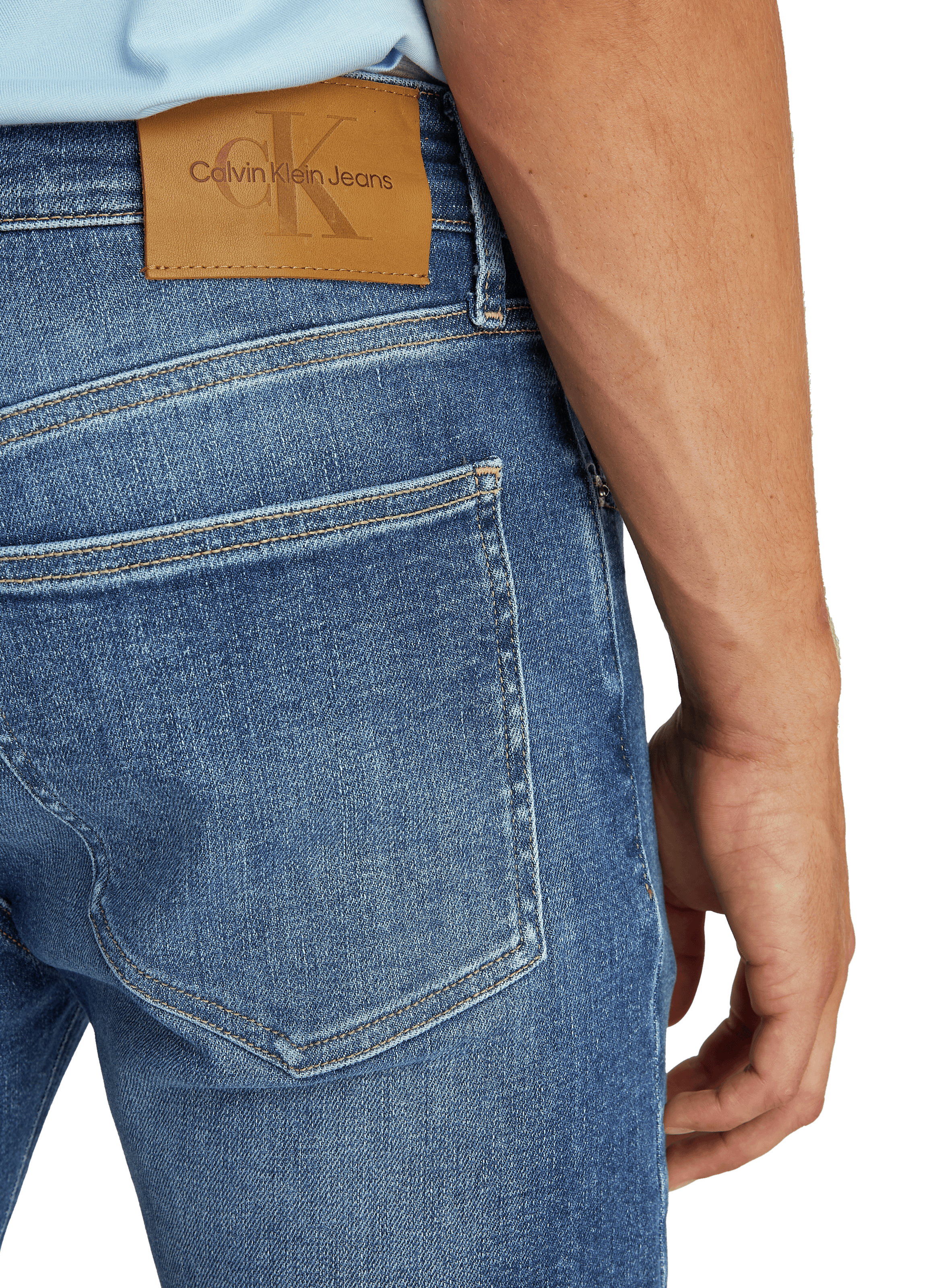 Cotton T-shirt CALVIN KLEIN Blue