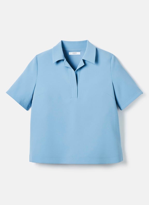 Top ecru fluide - tendresse Bleu by ZAPA ZAPA Top ecru fluide - tendresse Bleu