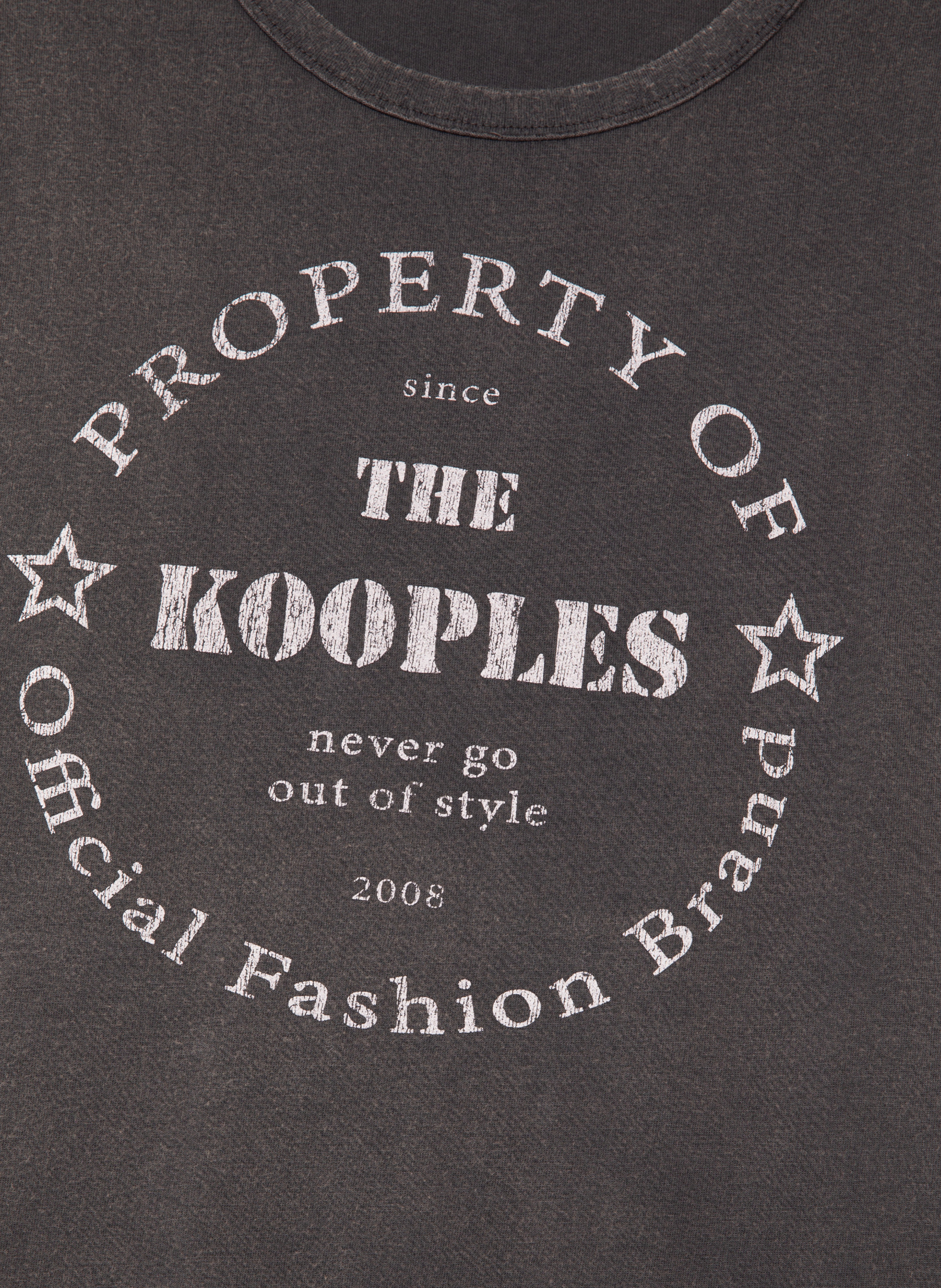 Débardeur avec sérigraphie THE KOOPLES Noir