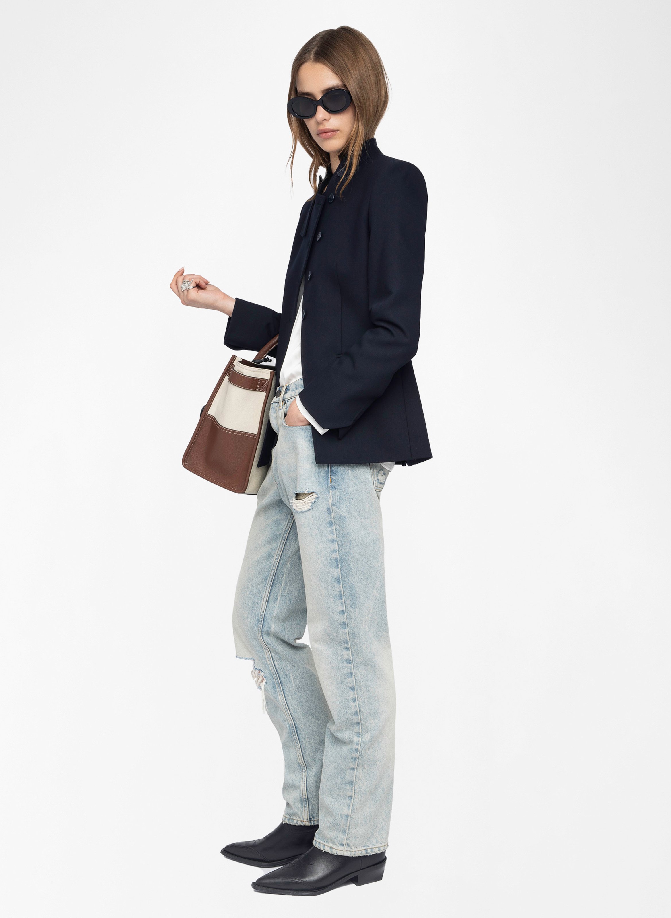 Blazer col montant verysa ZADIG&VOLTAIRE Bleu