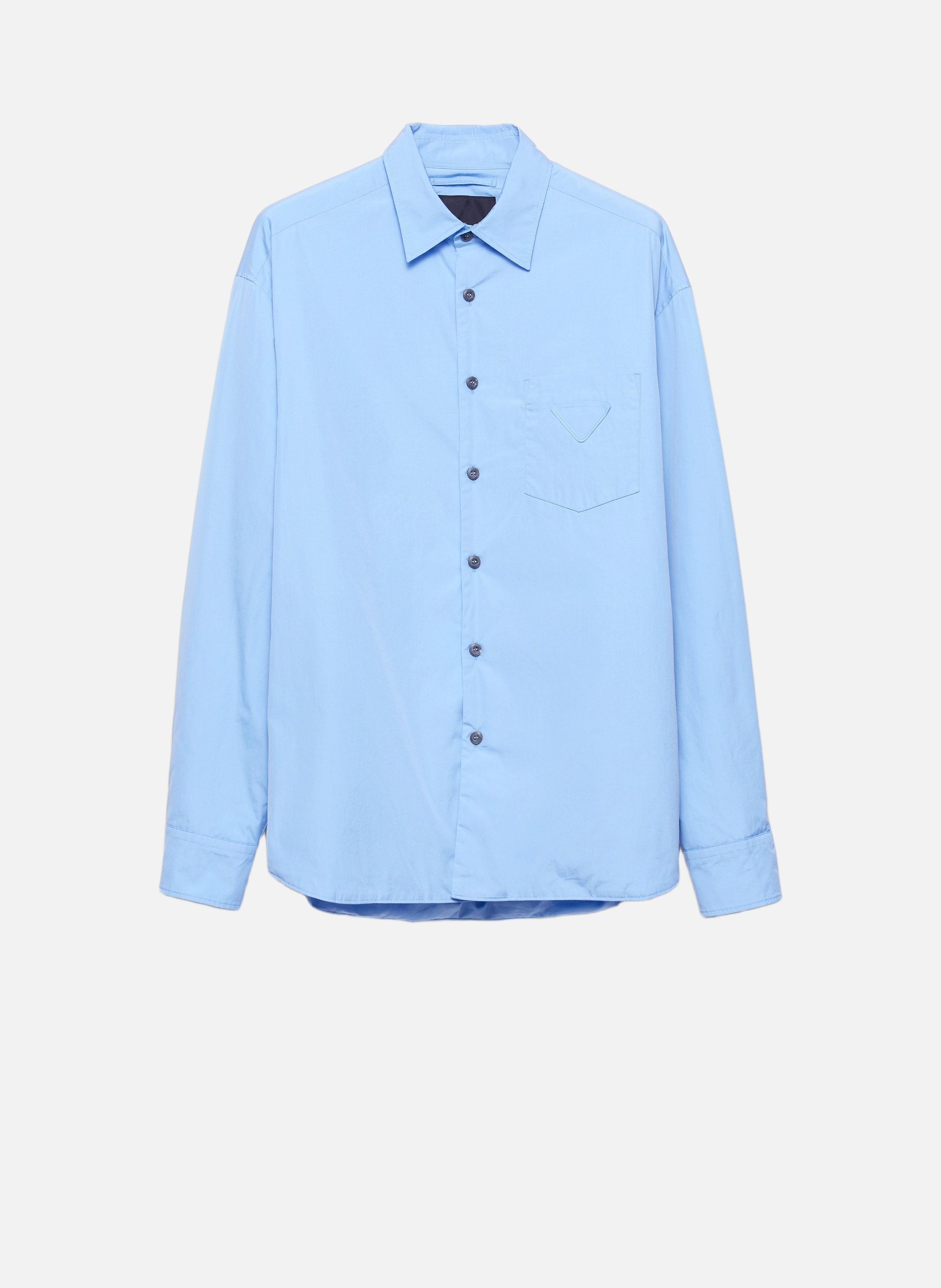Chemise en coton PRADA Bleu
