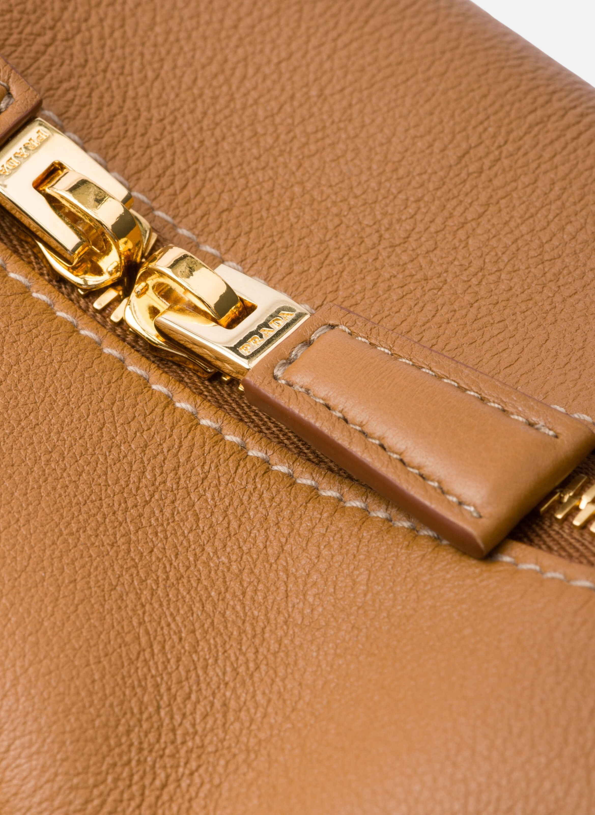 Sac à bandoulière prada darling en cuir PRADA Marron