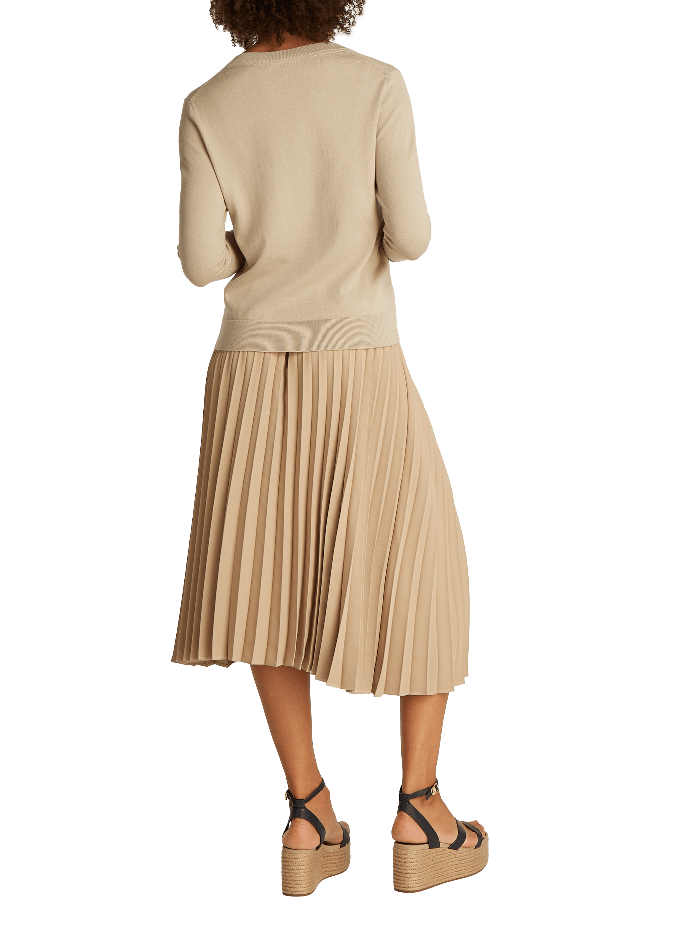 Pull à rayures  TOMMY HILFIGER Beige