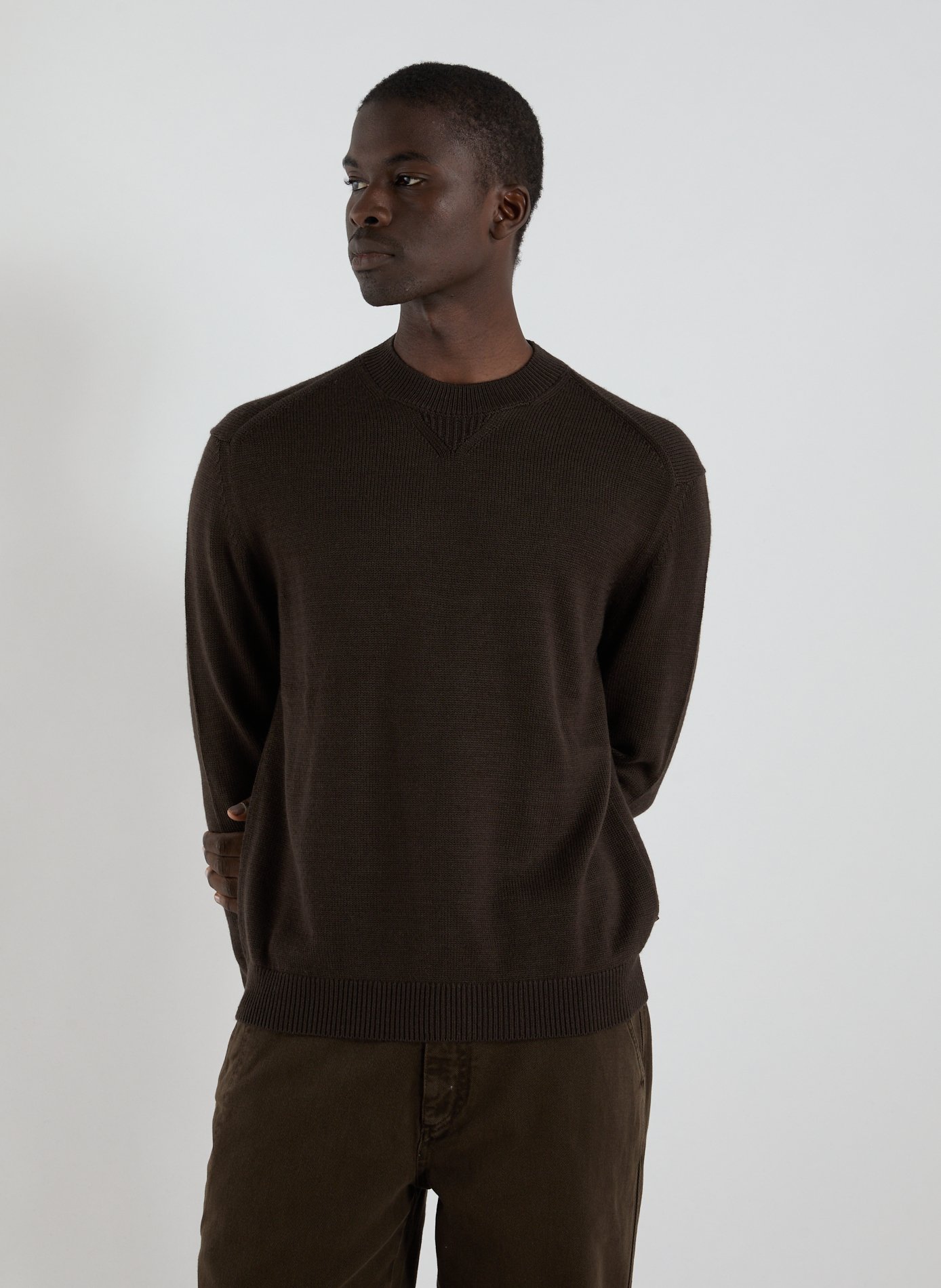 ARMANI EXCHANGE Pull en coton mélangé Marron