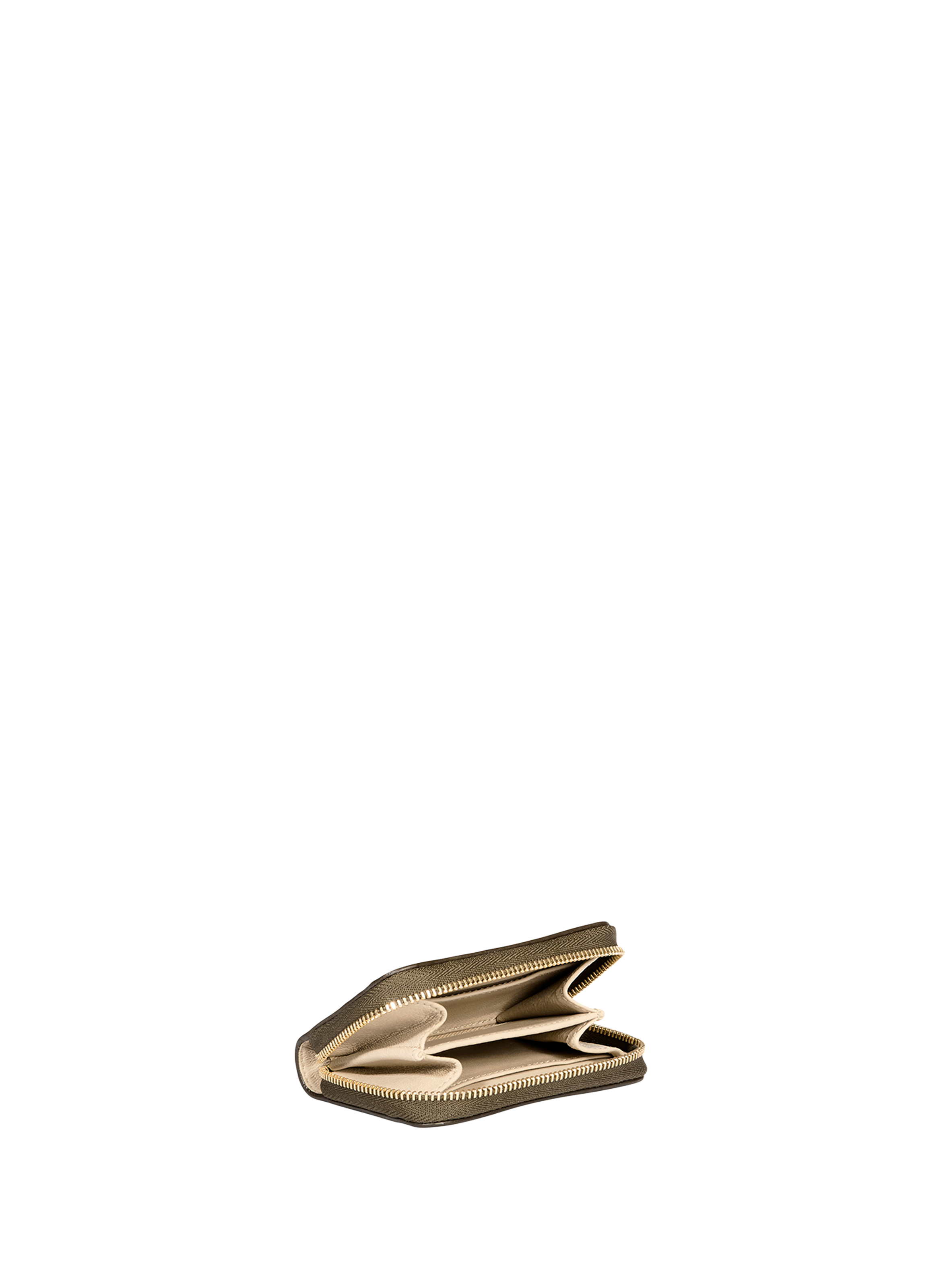 Henri wallet in goat and lamb leather JÉRÔME DREYFUSS Khaki