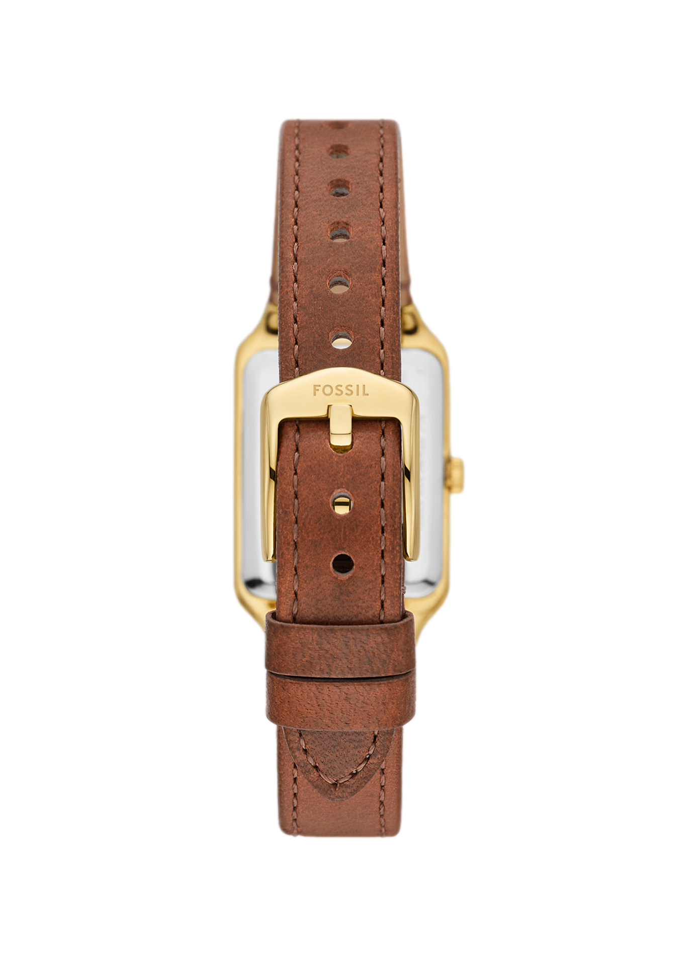 Montre à quartz en cuir et acier inoxydable  FOSSIL Gris